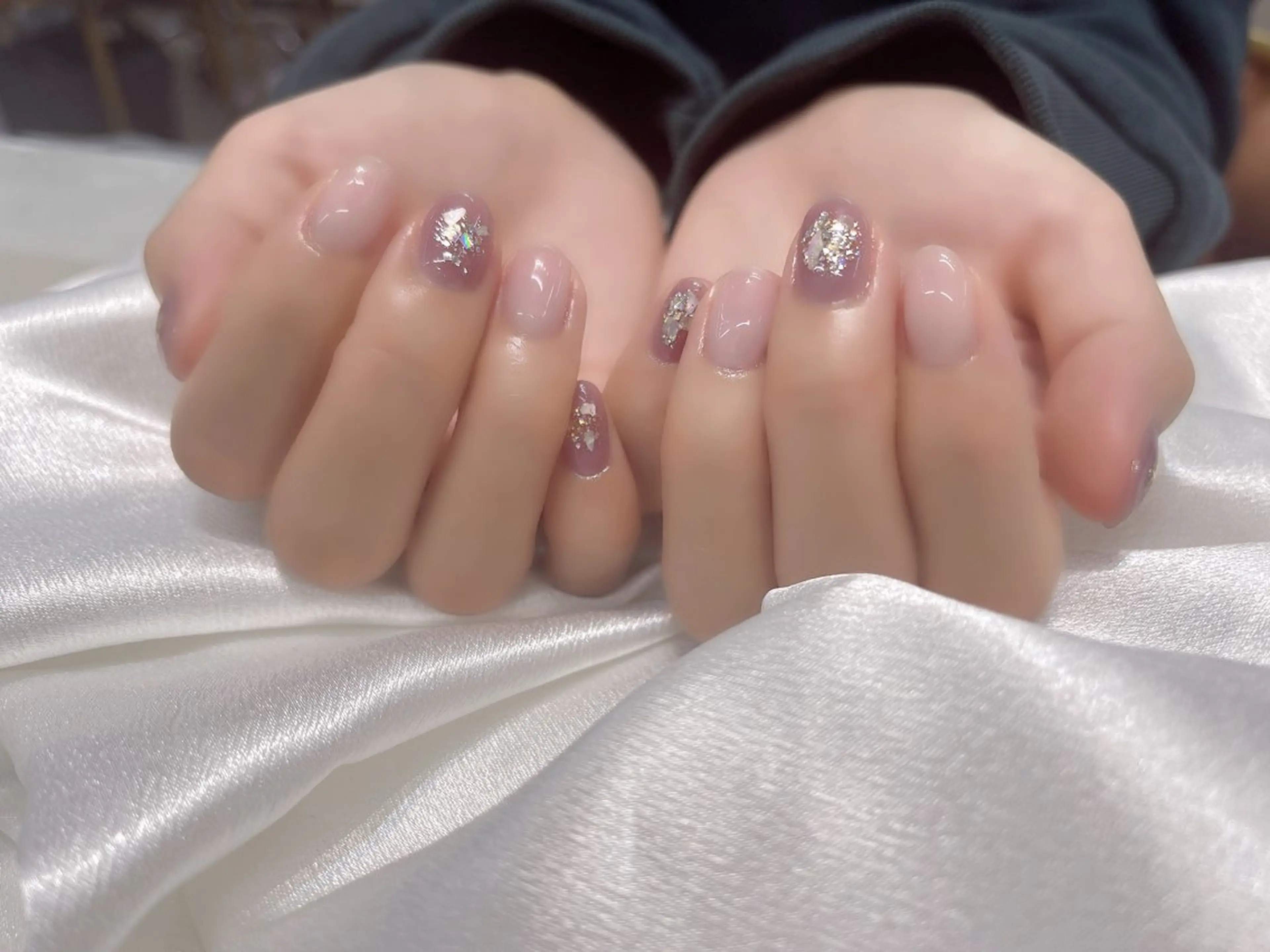 ネイル チークネイル 長さ出し ジェルネイル マグネットネイル 持ち込み ハンドネイル ハンドケア ラッキーネイルサロン 西川口東口店のネイルデザイン