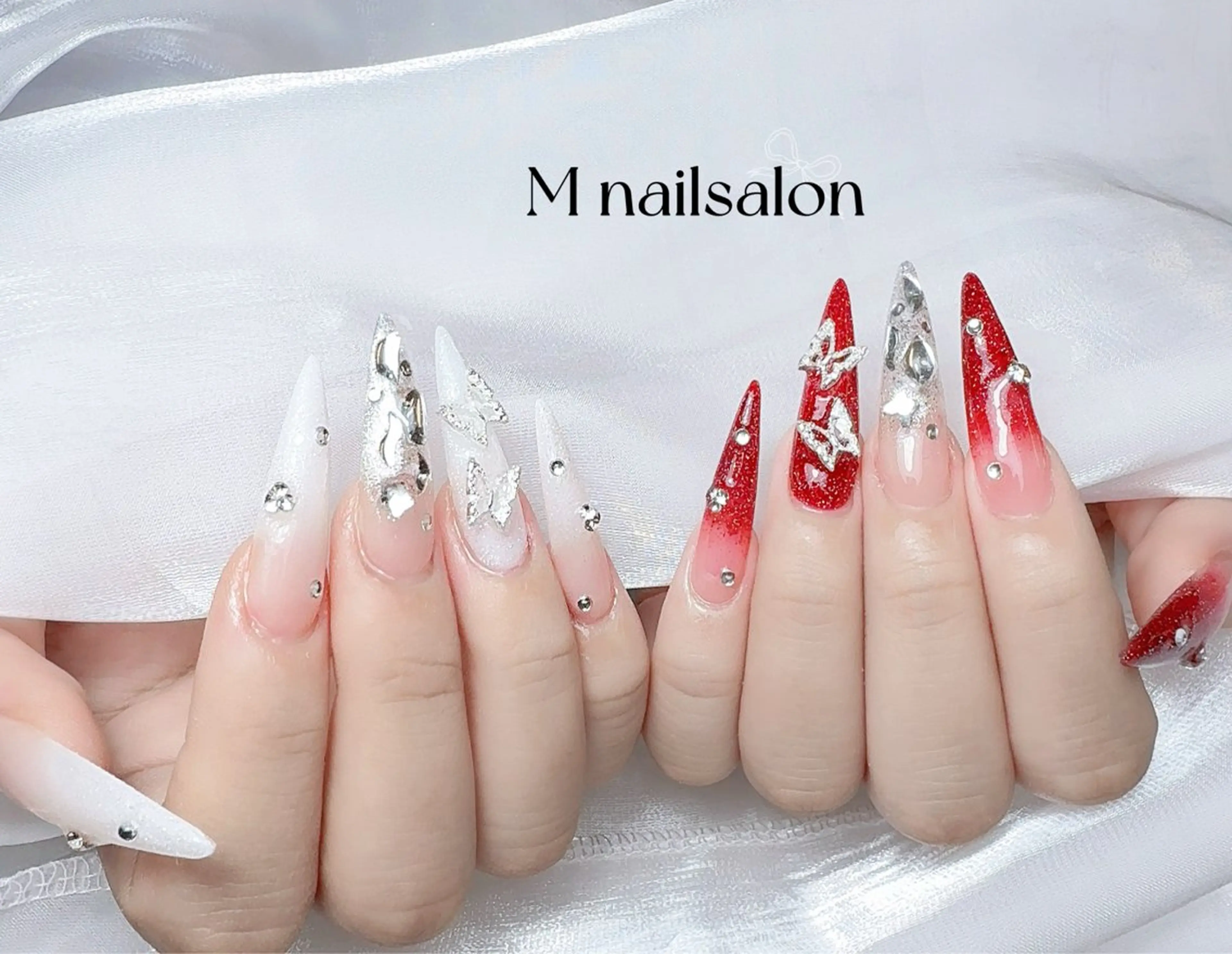 ネイル ハンドネイル M🌷nail 長さだし専門店のネイルデザイン