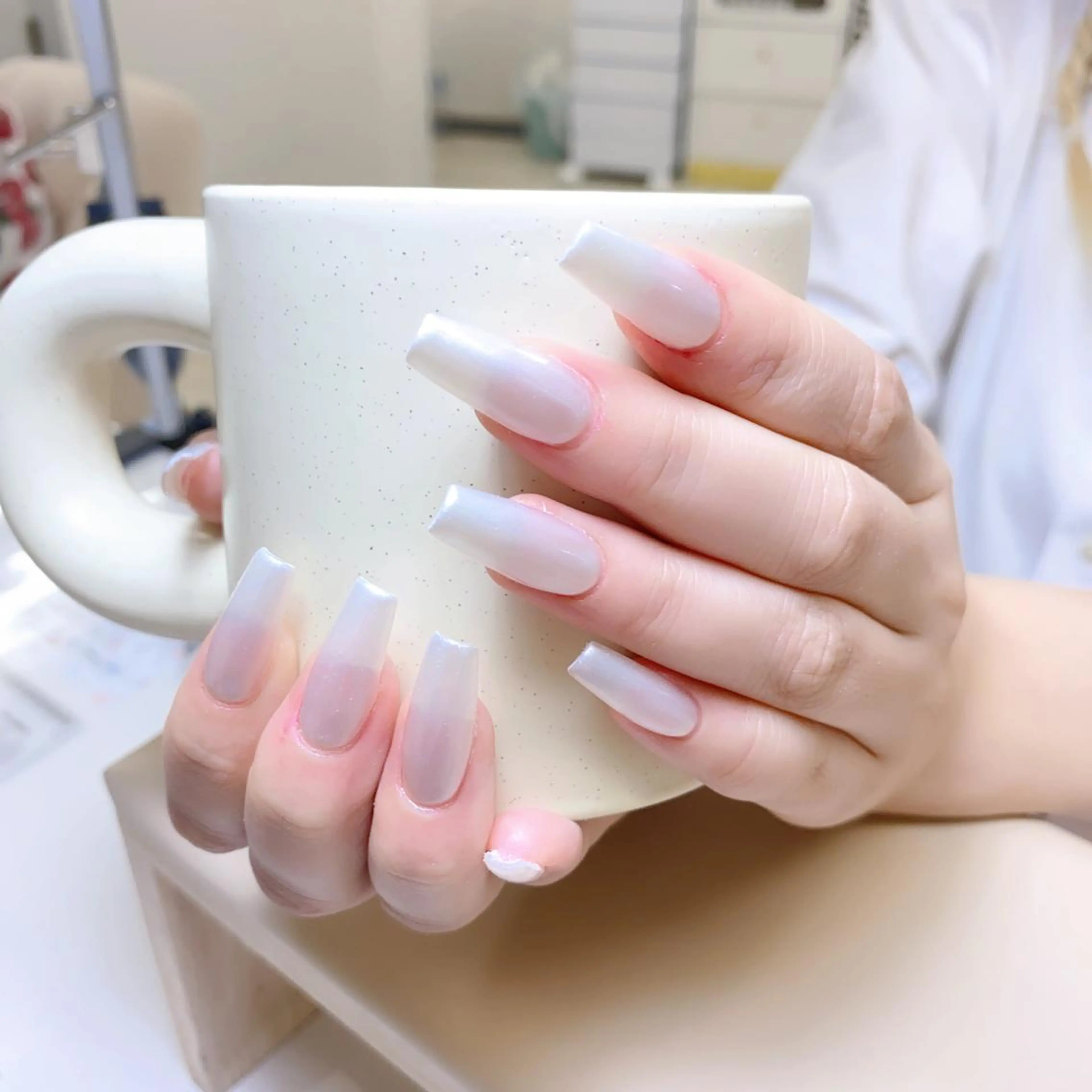 🌸【オフあり】チップ長さ出しワンカラー/マグネット/ラメ・グラデーション🌸の写真