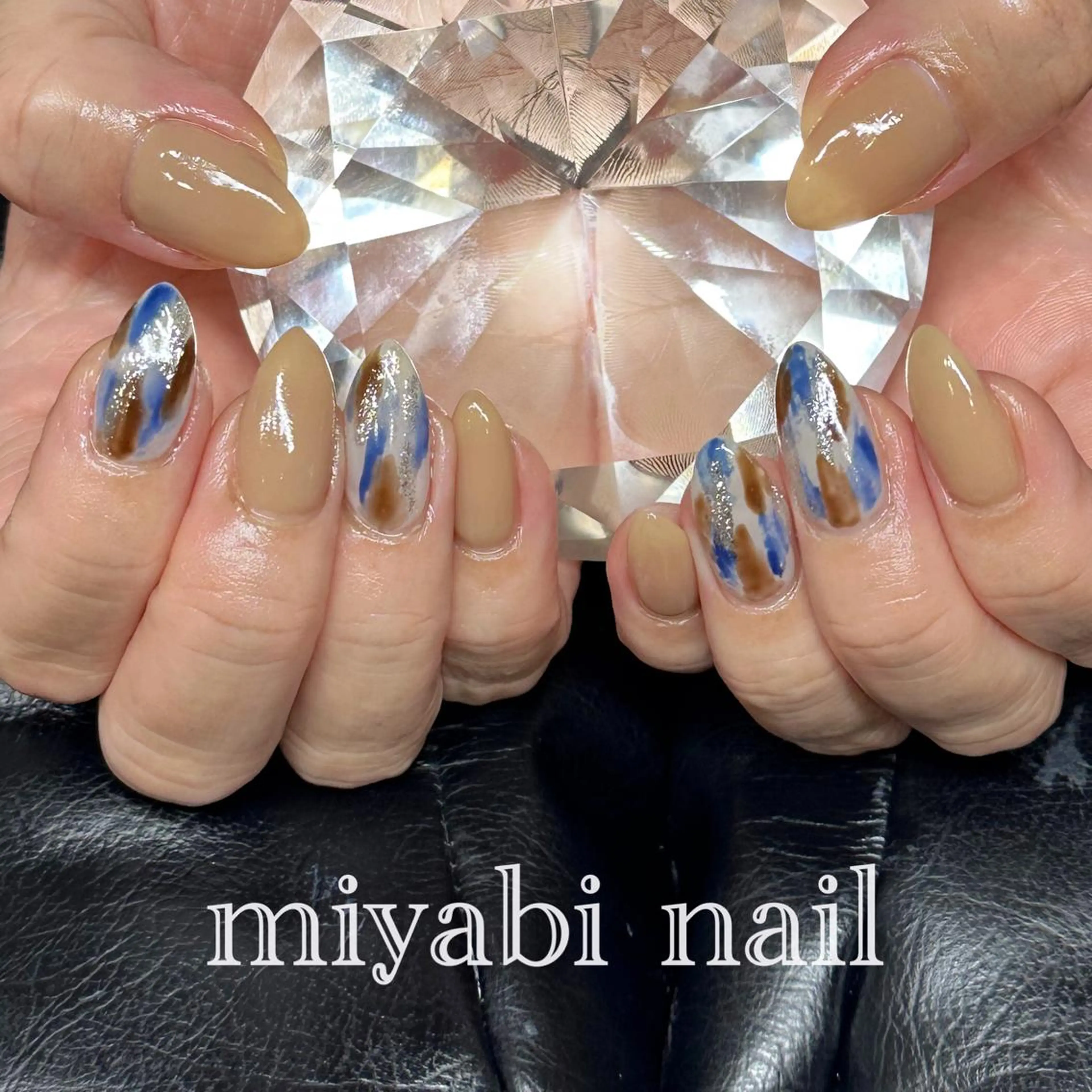 ネイル アートネイル 持ち込み ニュアンスネイル 春ネイル ハンドネイル miyabi nail 桂川駅近くのネイルデザイン