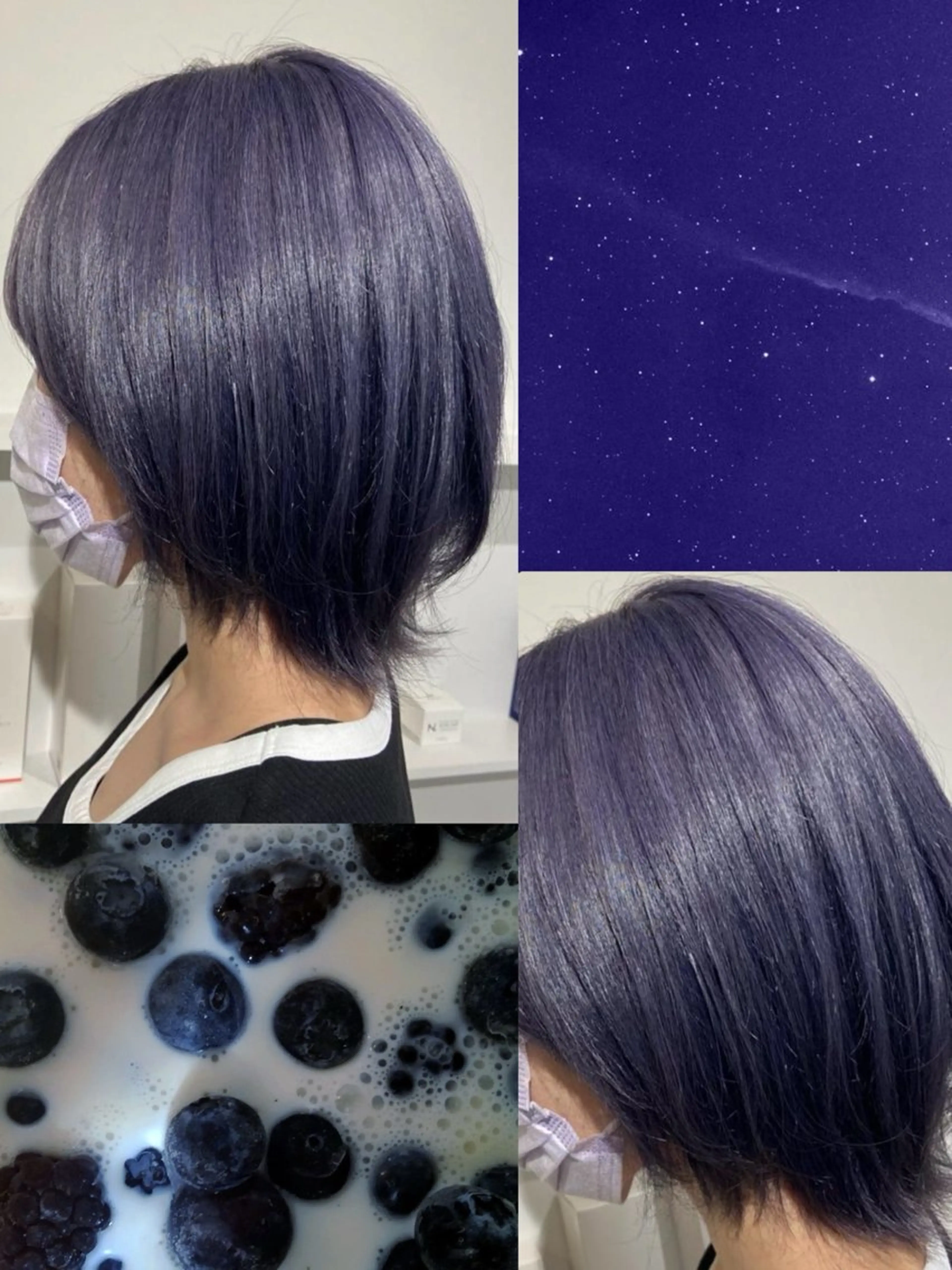 ショート パープルカラー Sachi ／ VISEOのヘアスタイル