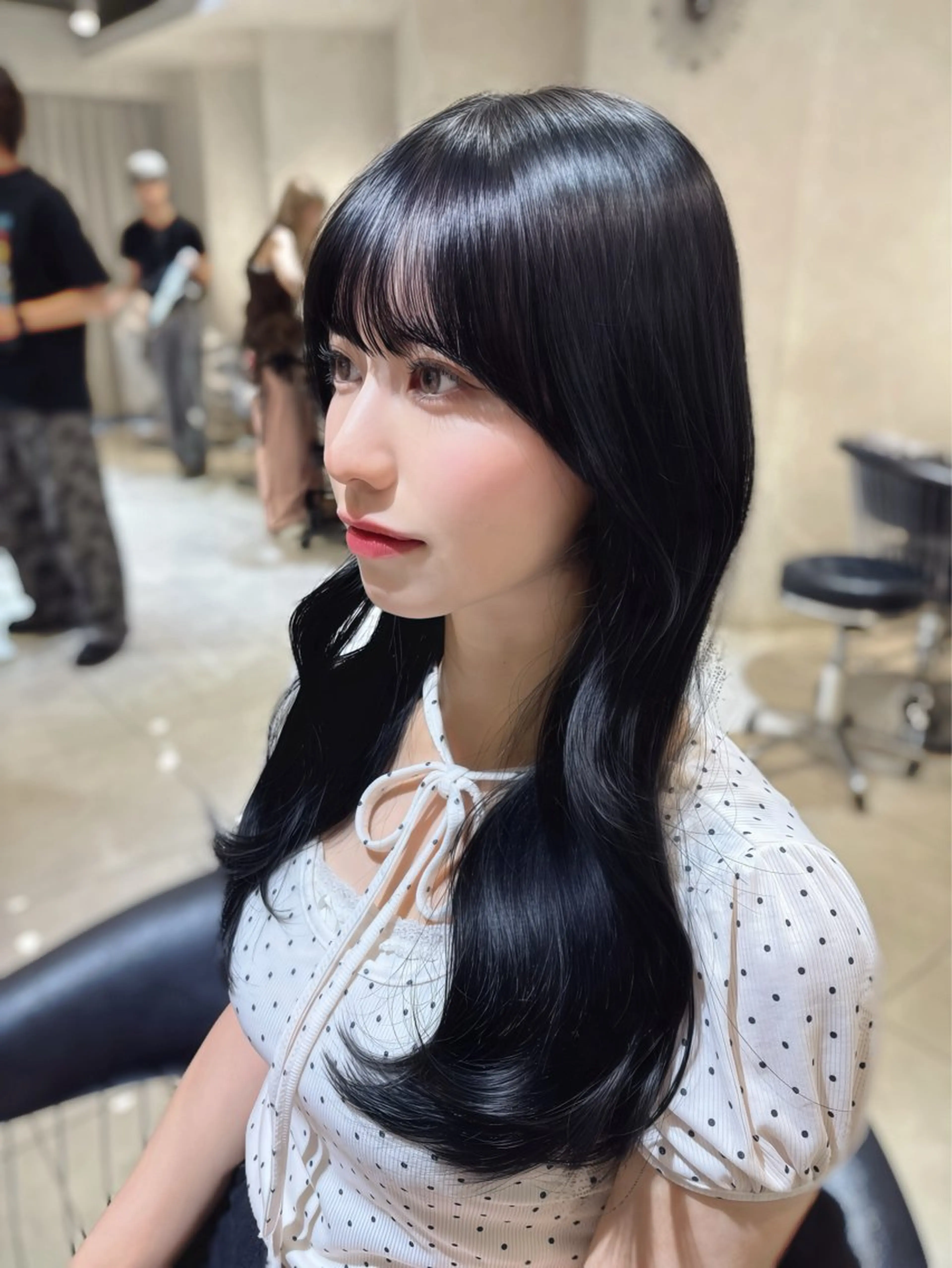 ロング 韓国レイヤー×髪質 改善︎💕︎あかねのヘアスタイル