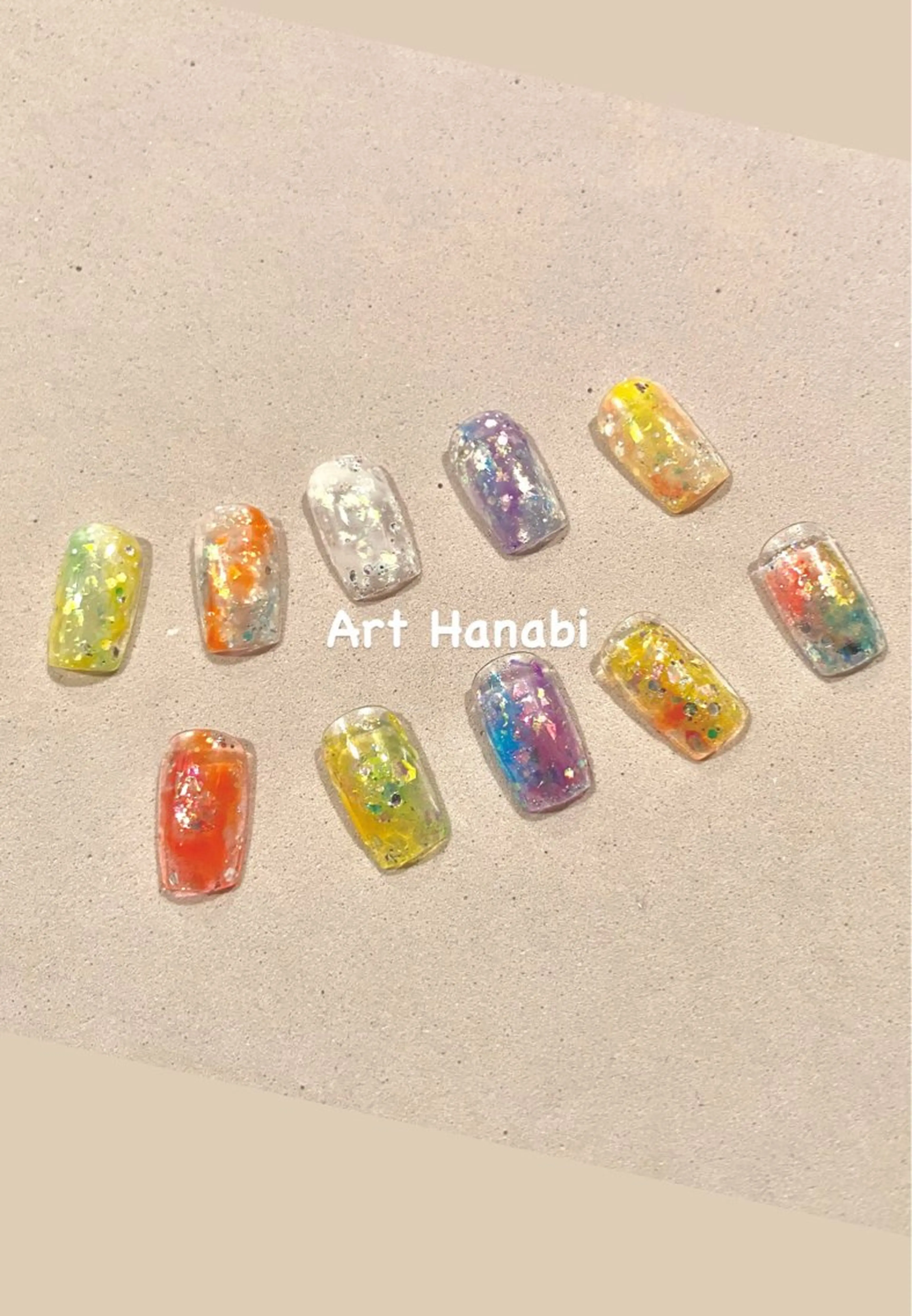 ネイル キラキラネイル Art Hanabi所属・Art Hanabi ミリのネイルデザイン
