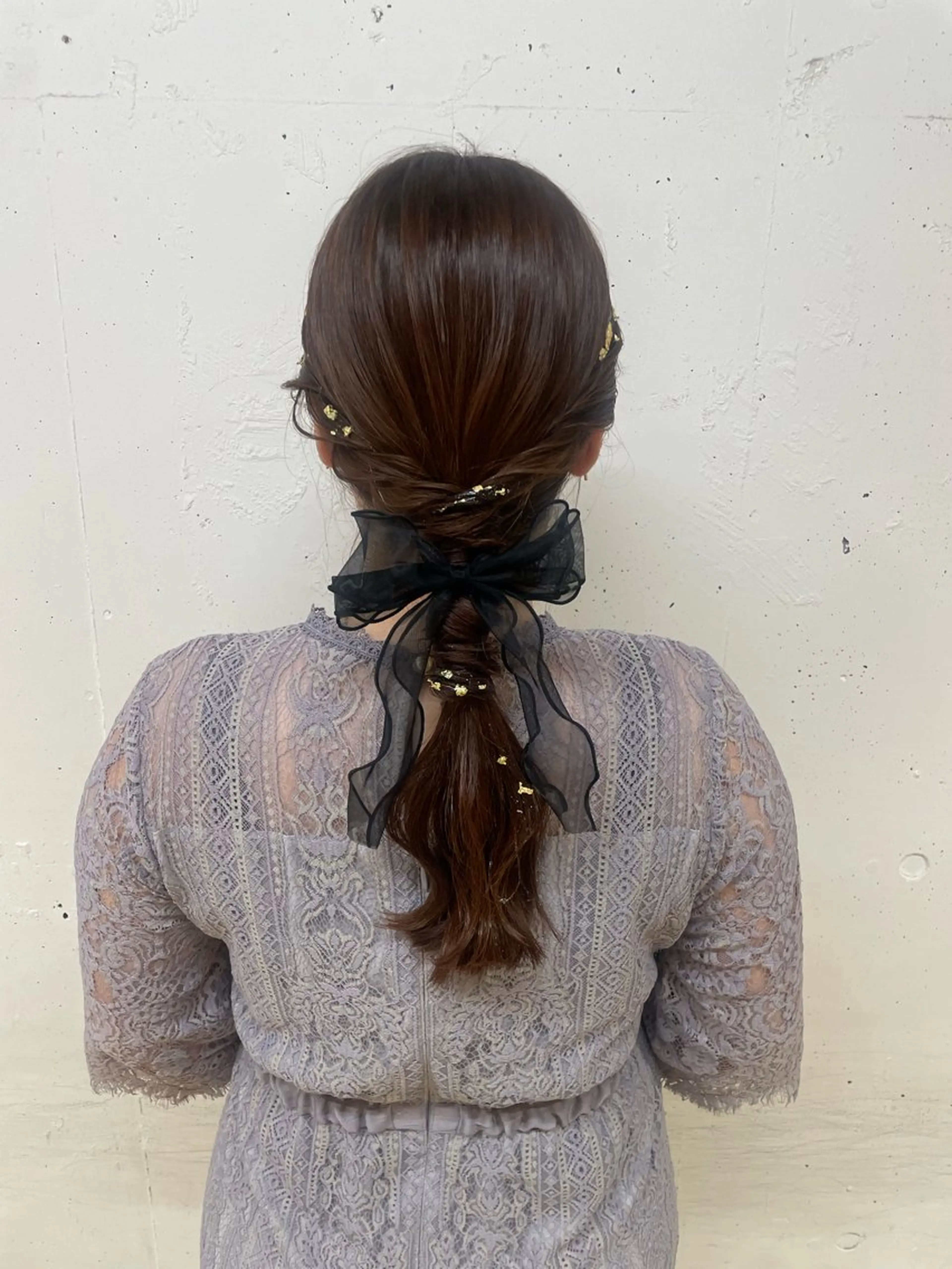 セミロング カラー ヘアアレンジ ヘアセット 髪質改善/縮毛/新宿 🫧SUZUKA🫧のヘアスタイル