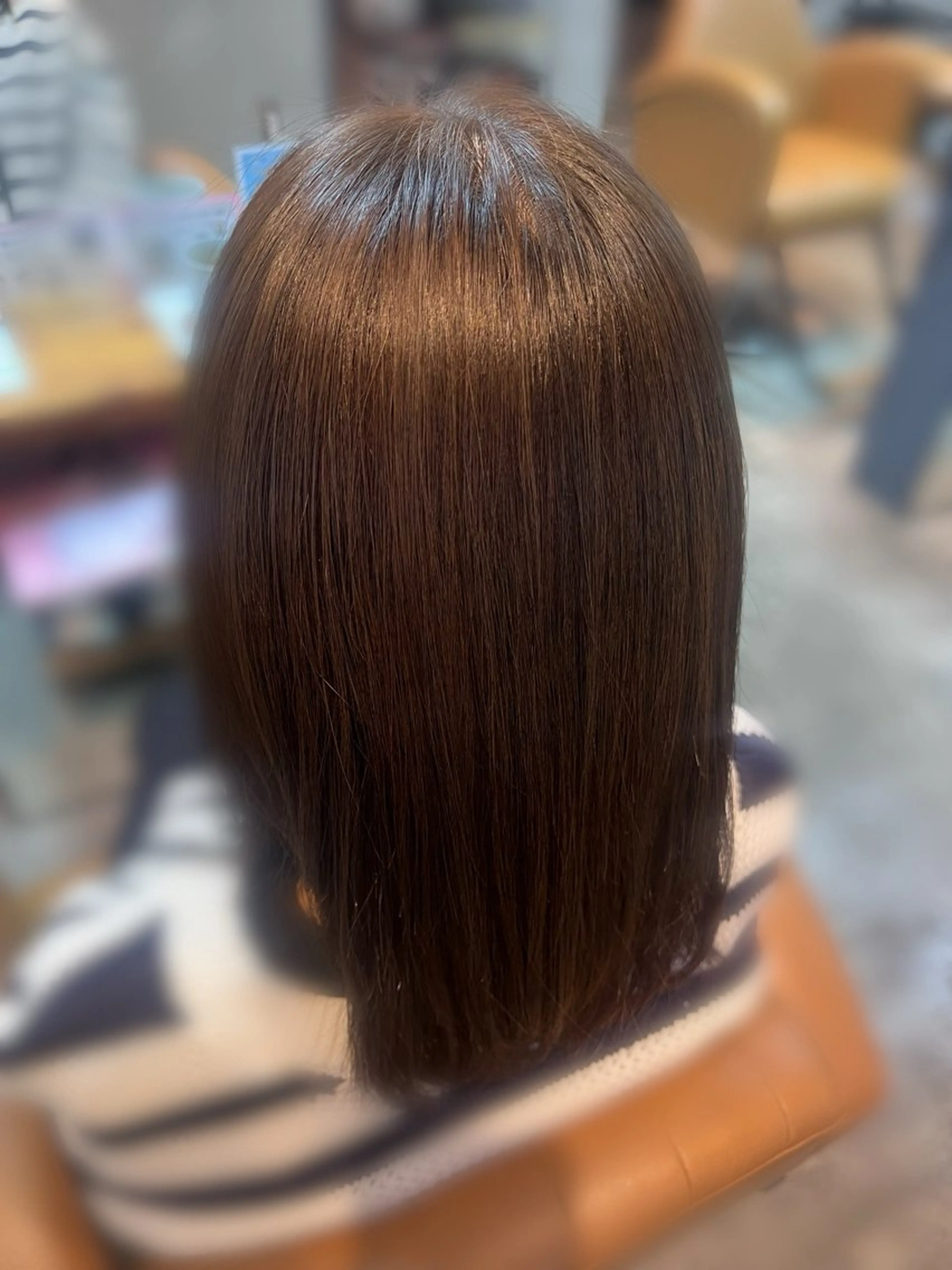 ミディアム カラー 透明感カラー ヘアカラー トリートメント 大林 美優のヘアスタイル