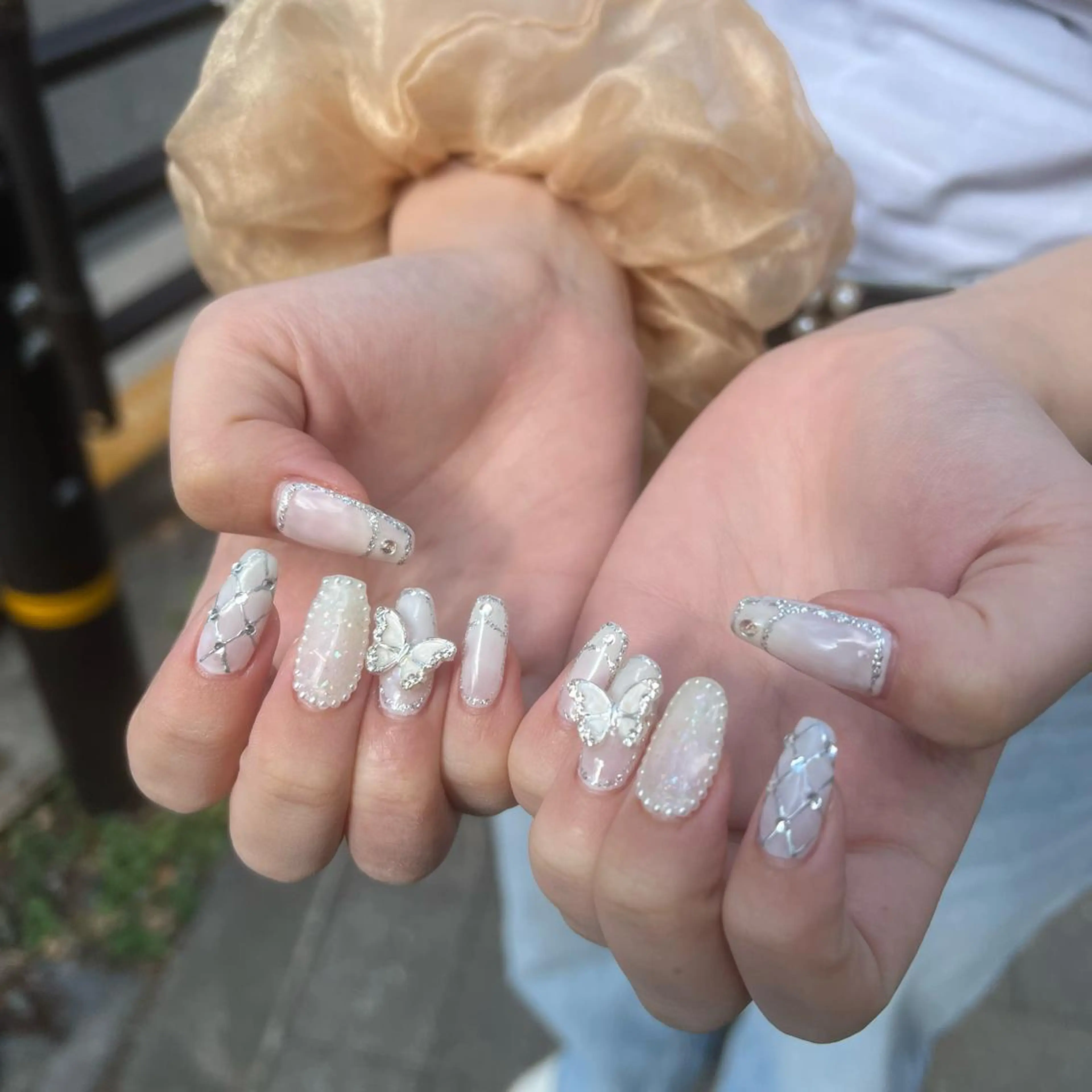 ネイル ハンドネイル 韓国🩶Y2Kネイル 💫くれはのネイルデザイン