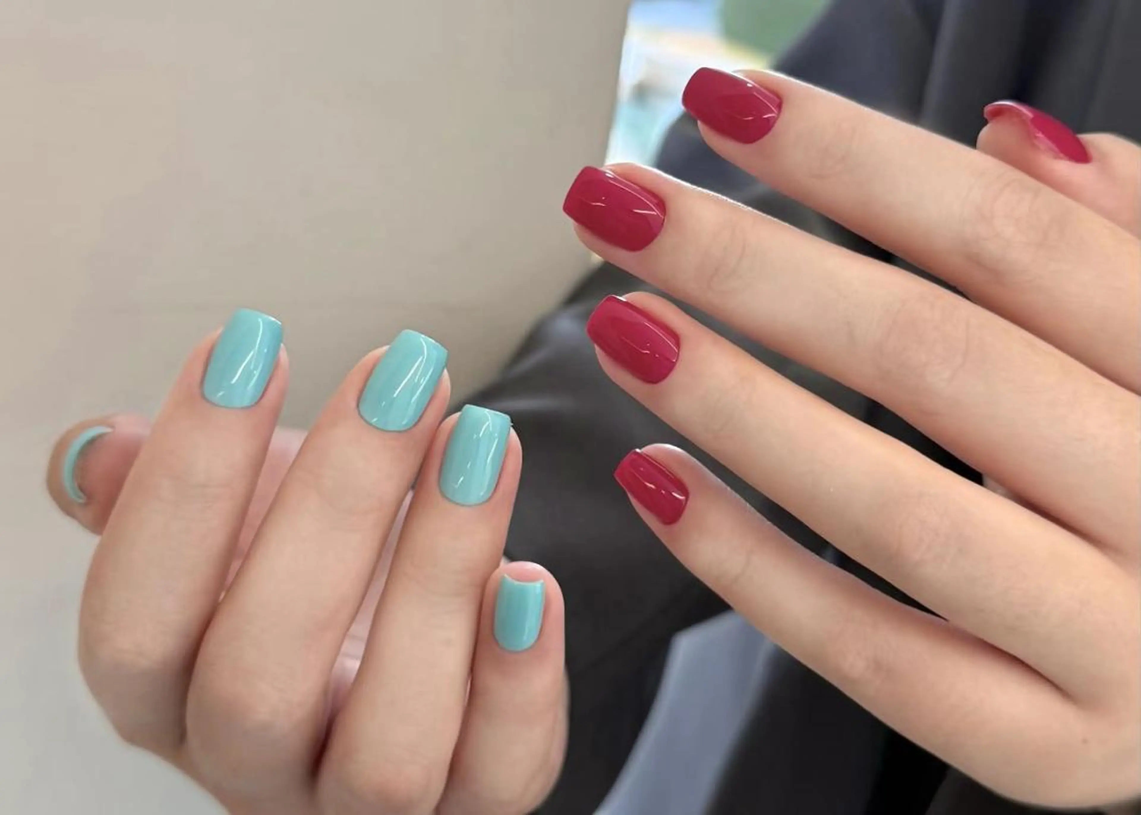 ネイル ジェルネイル オフィスネイル ワンカラーネイル ピンク ショートネイル ハンドネイル ハンドケア Salon de Minuit🦩のネイルデザイン