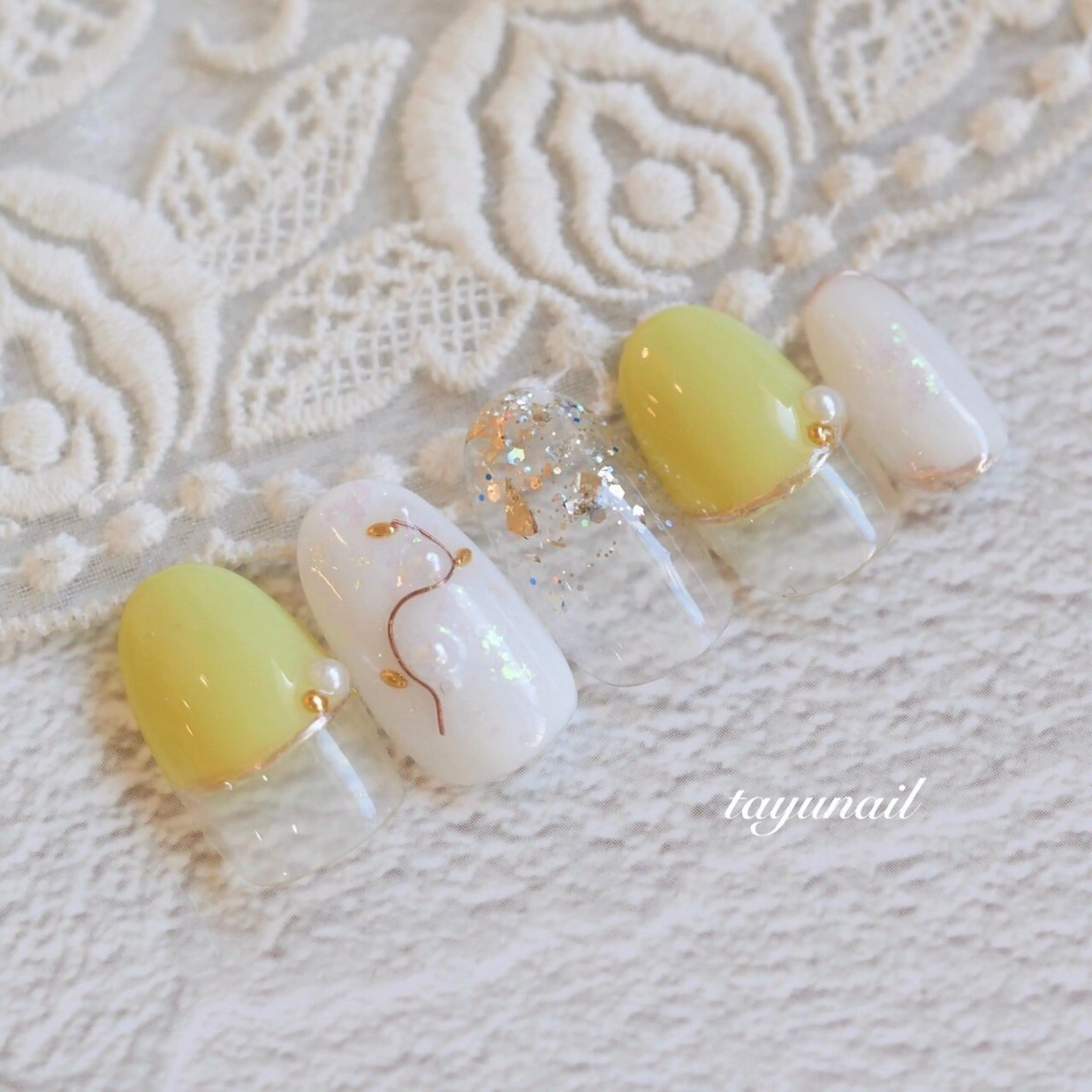 ネイル アートネイル ジェルネイル パラジェル 春ネイル ネイルサロン・ネイルスクール　たゆnail所属・ネイルサロン 【たゆnail】のネイルデザイン