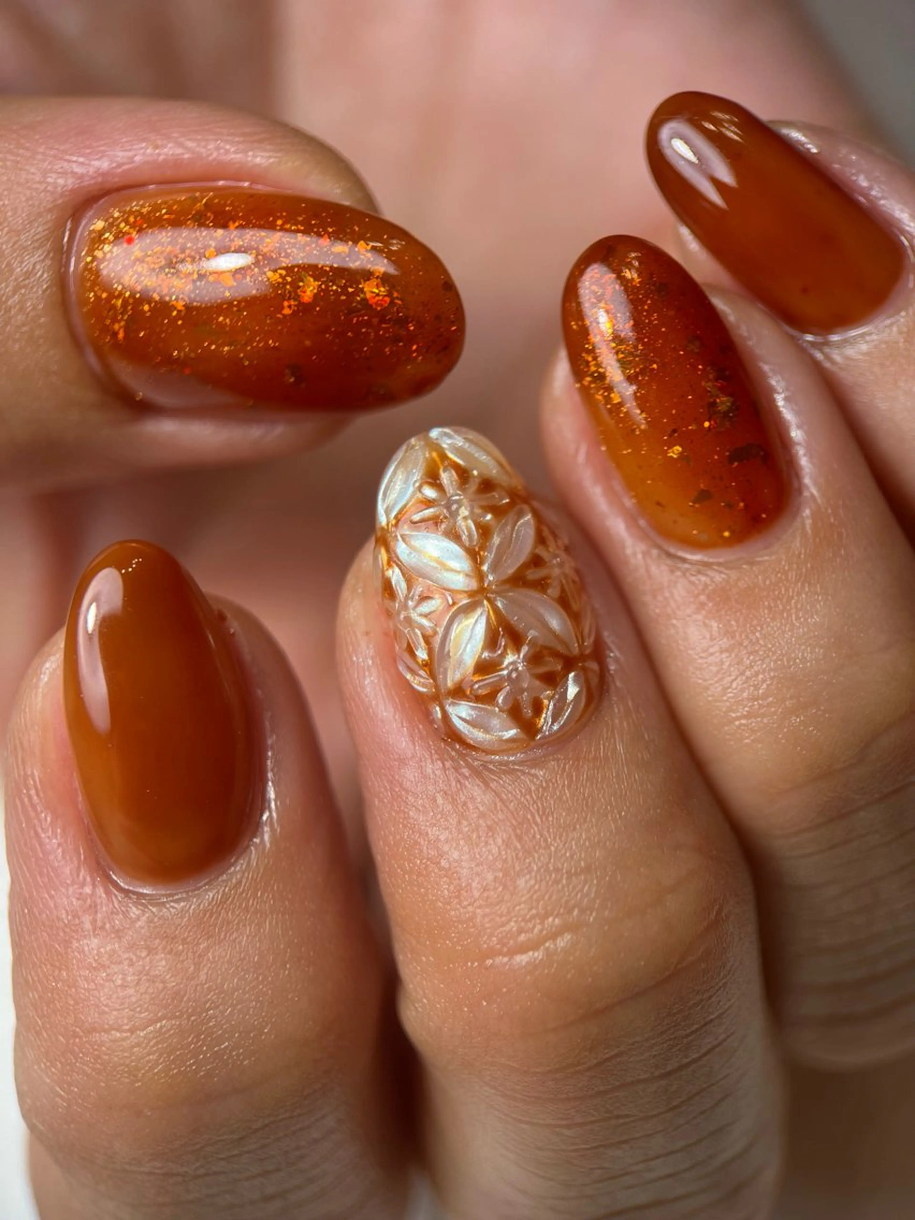 HAND🤚江戸切子ネイル(両手2本)の写真