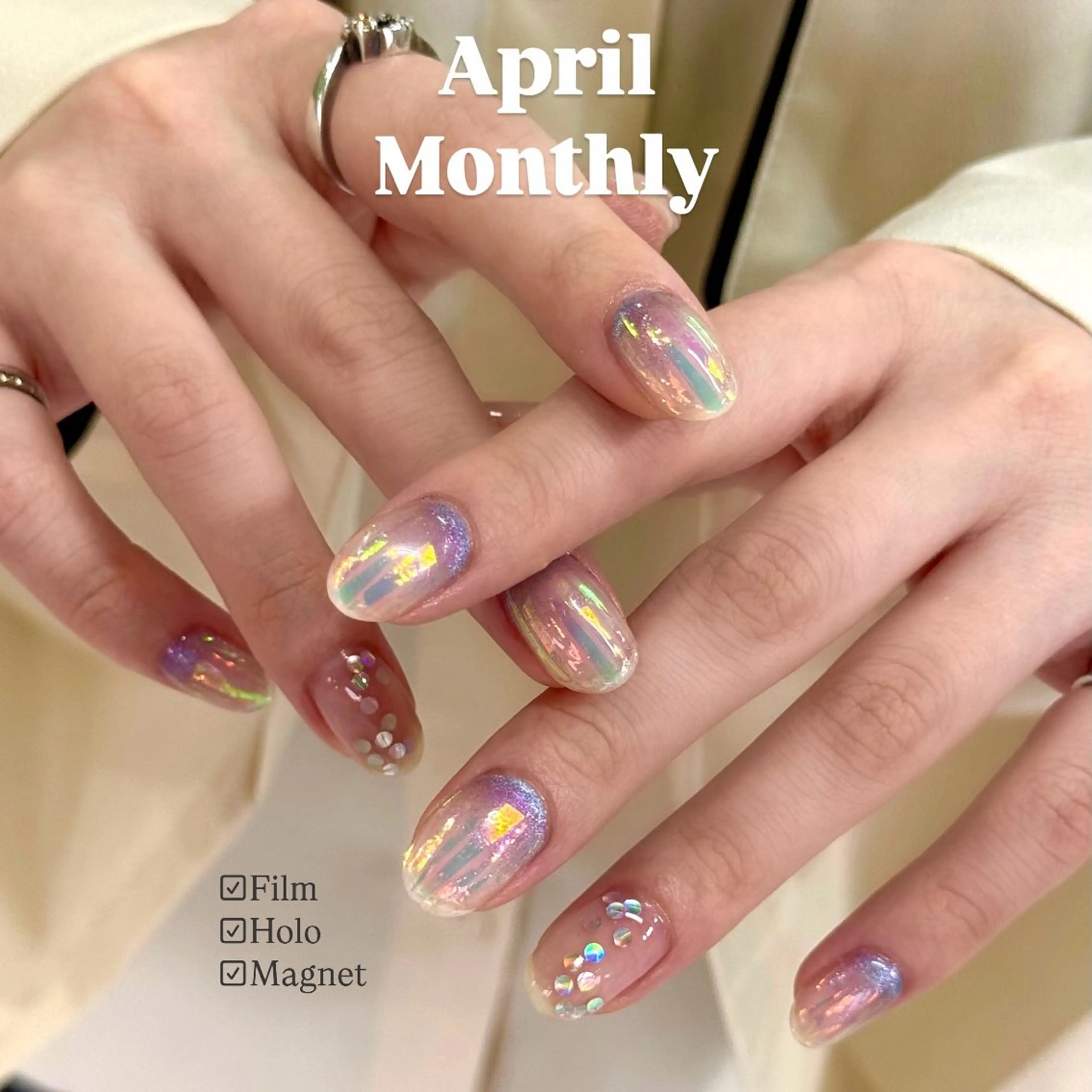 ネイル キラキラネイル ハンドネイル HARUKA ネイリスト福岡/薬院のネイルデザイン