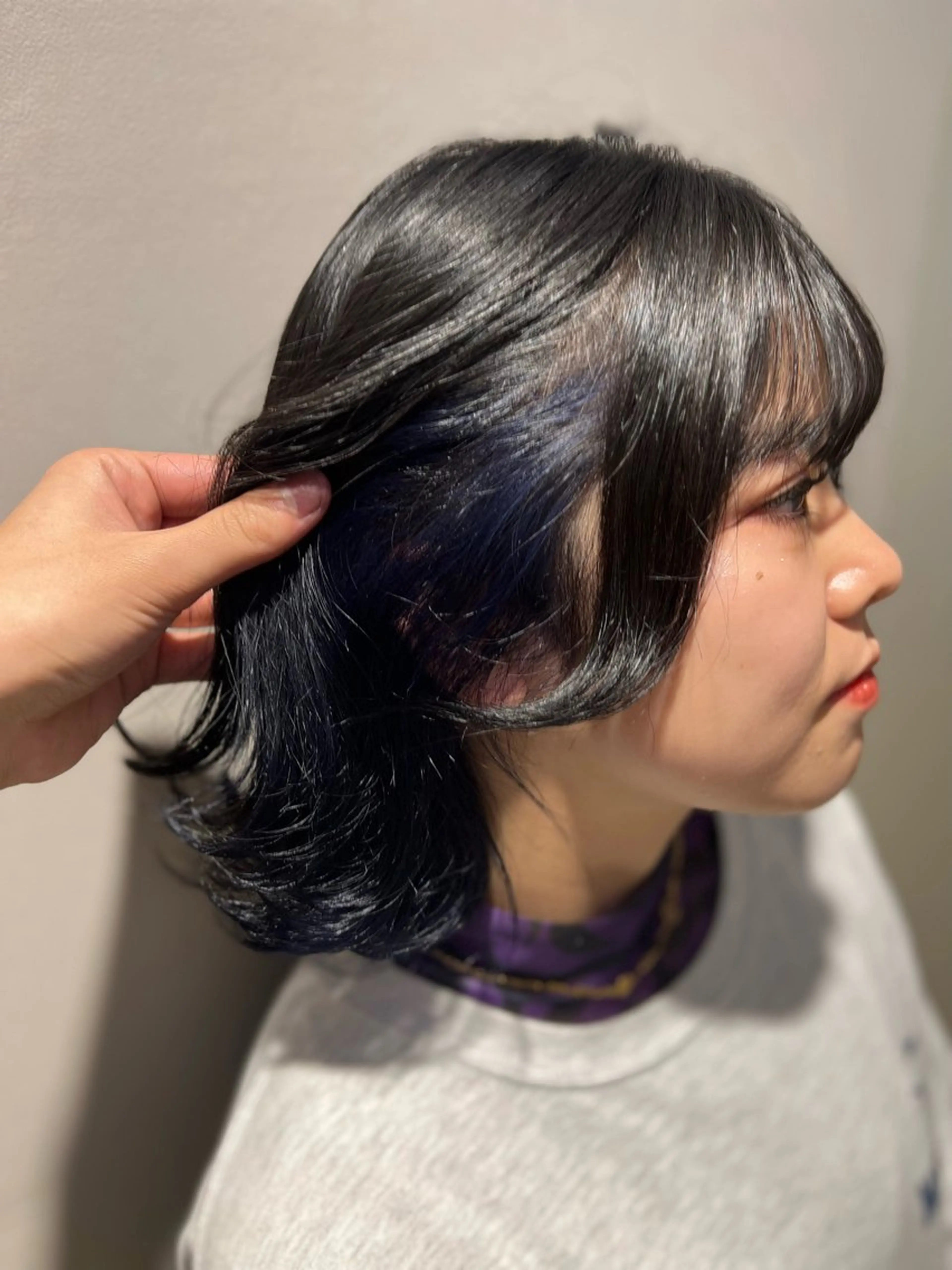 ミディアム カラー ヘアカラー 韓国レイヤーカット /REIのヘアスタイル