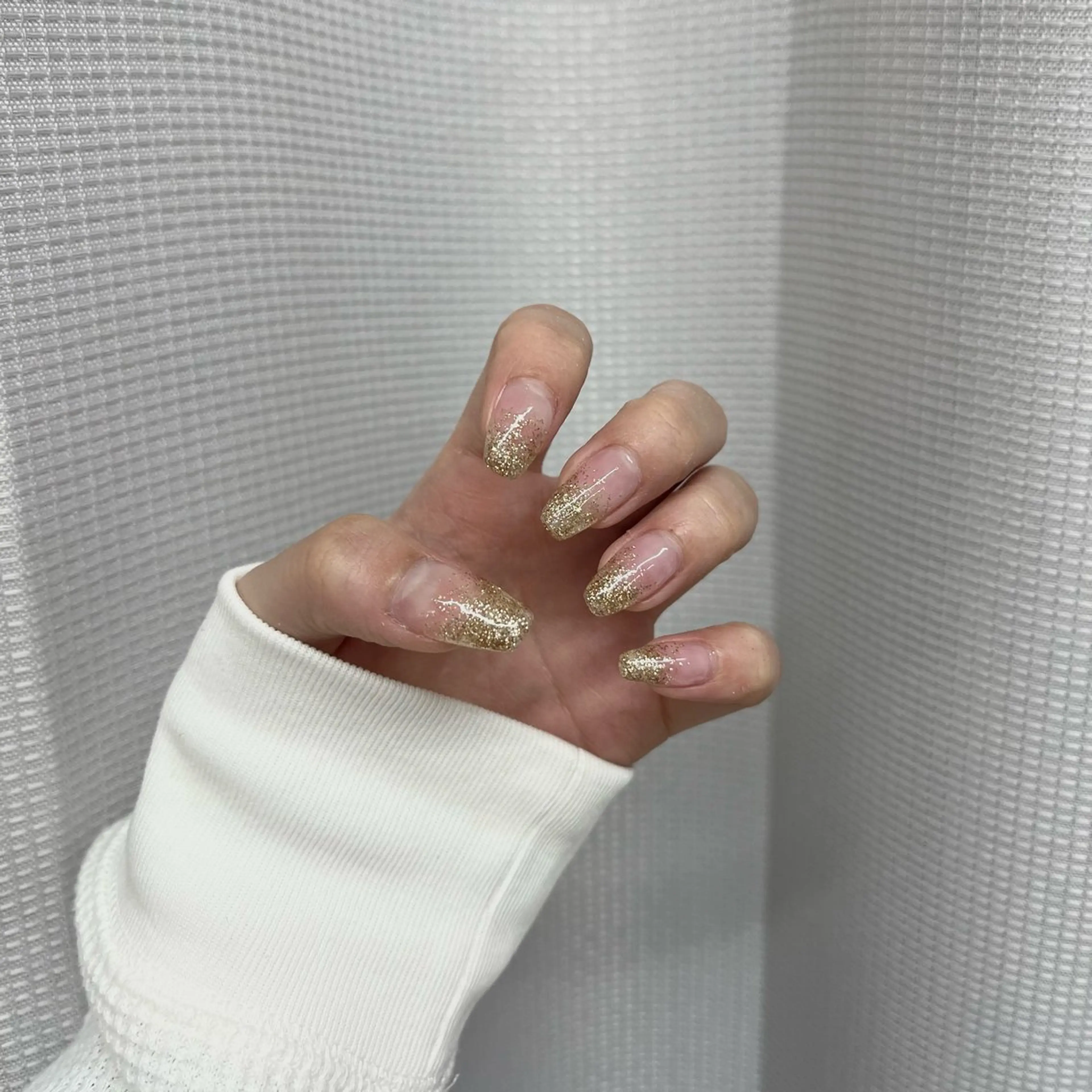 ネイル ゴールド グラデーション ラメ(グリッター) ラメグラデーション bs-nail金山店/名古屋実践型ネイルスクール所属・bs-nail わたなべのネイルデザイン