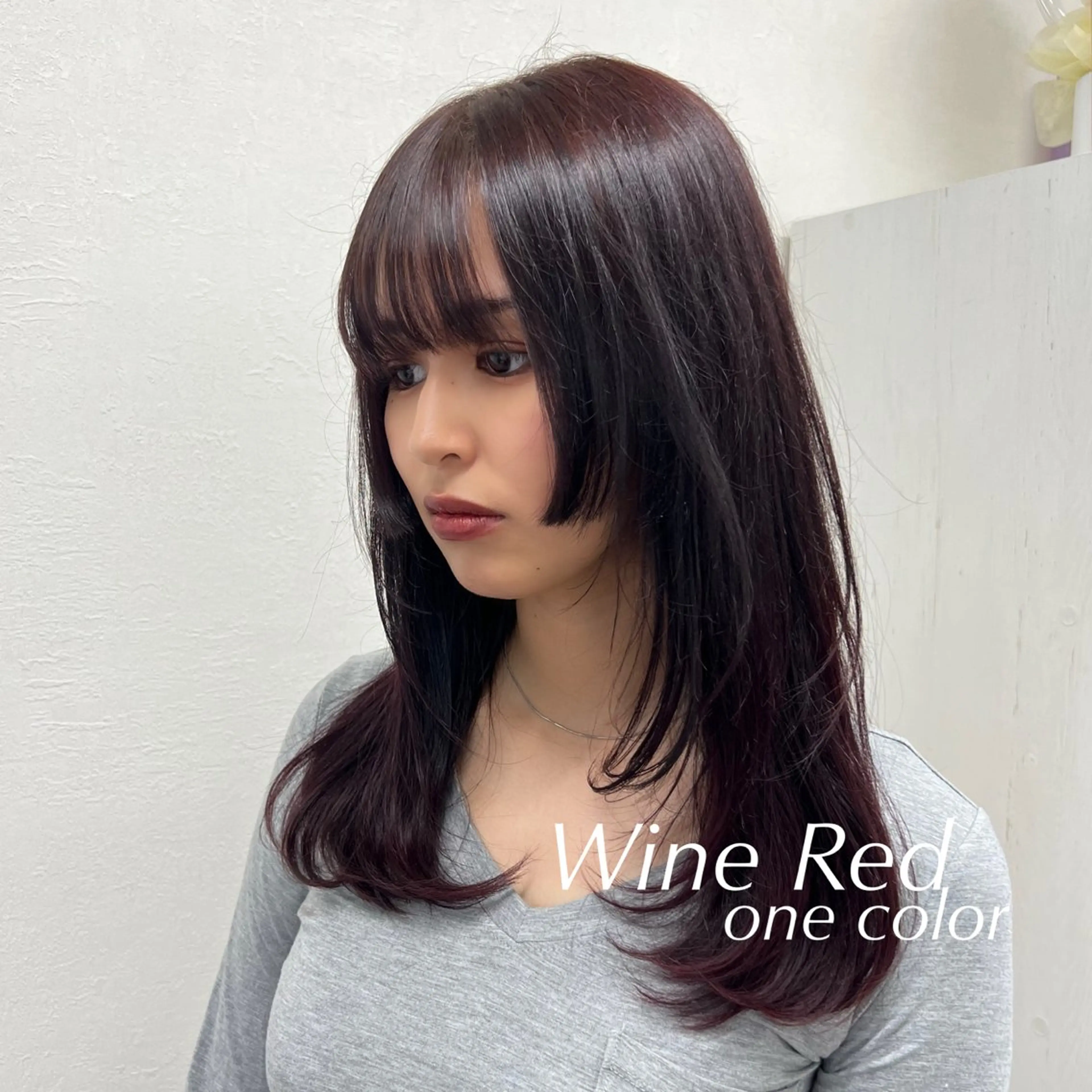 セミロング 韓国透明感カラー 🫧SHIHO🫧のヘアスタイル