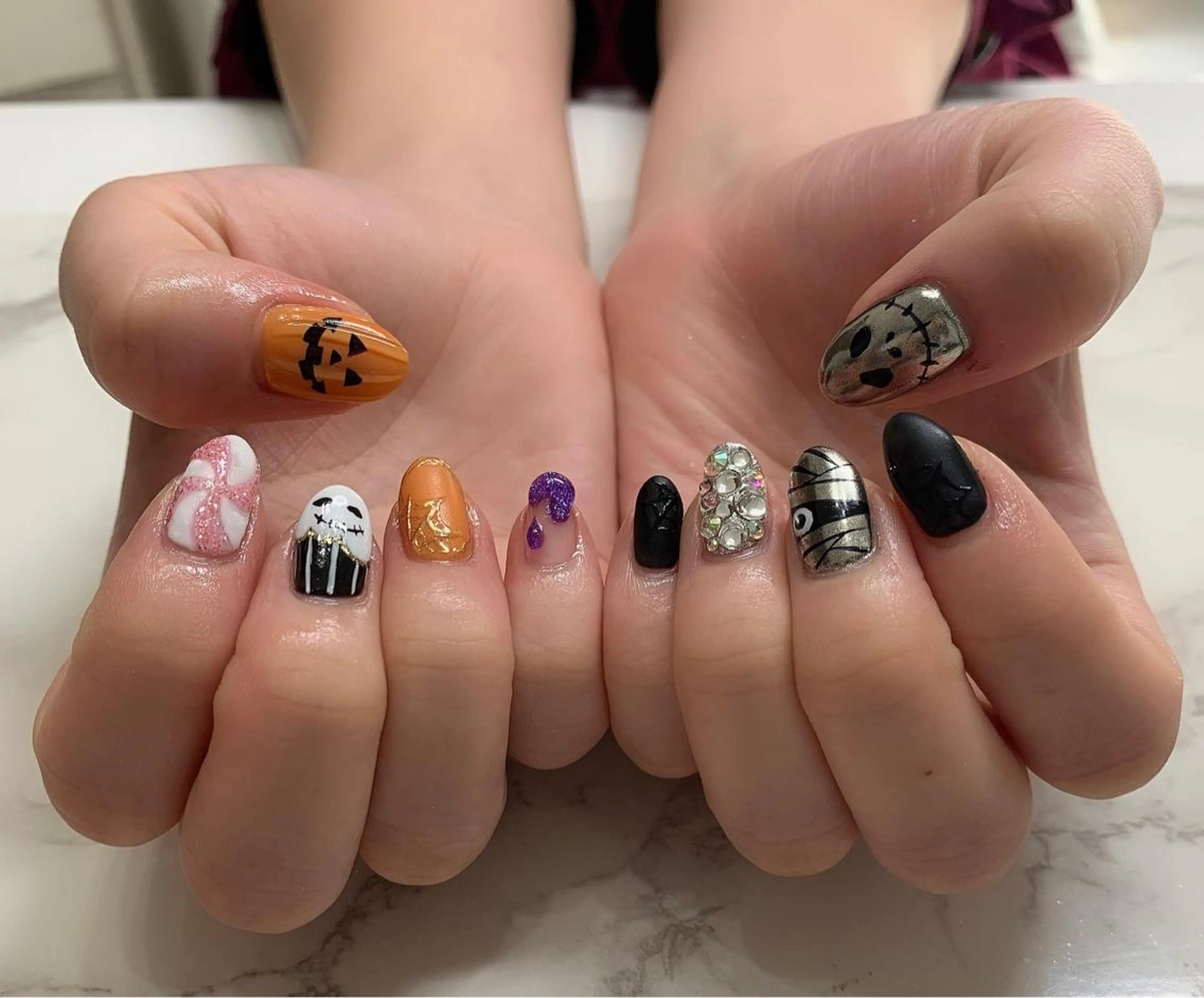 ネイル ハロウィン Nail Salon Momoのネイルデザイン