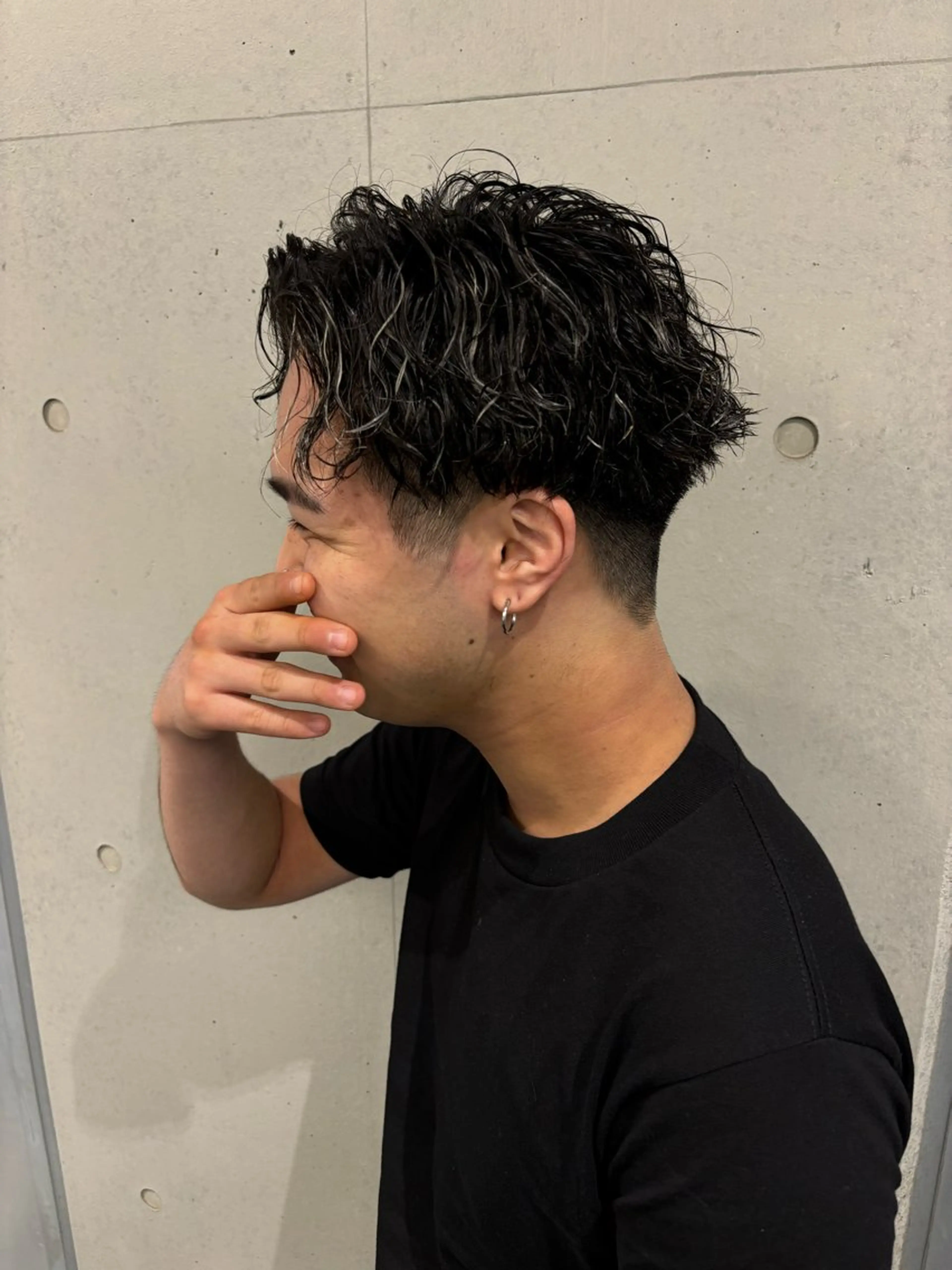 ショート パーマ メンズ カット パーマ メンズサロン/戸塚駅 東口3分/冨田大輝のヘアスタイル