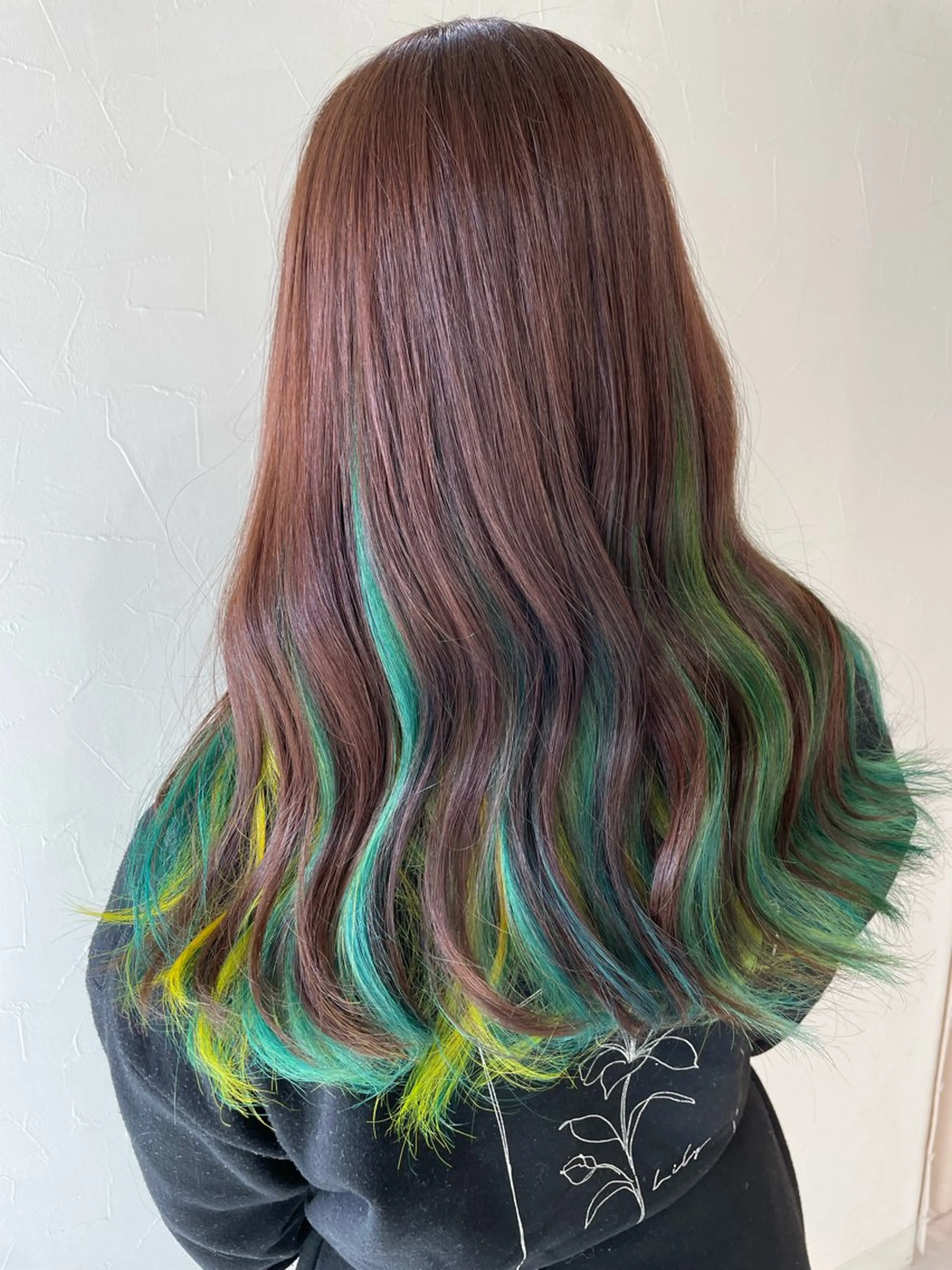 セミロング カラー インナーカラー 美容室FaB 千葉店所属・akane 🌼韓国スタイル🌼のヘアスタイル