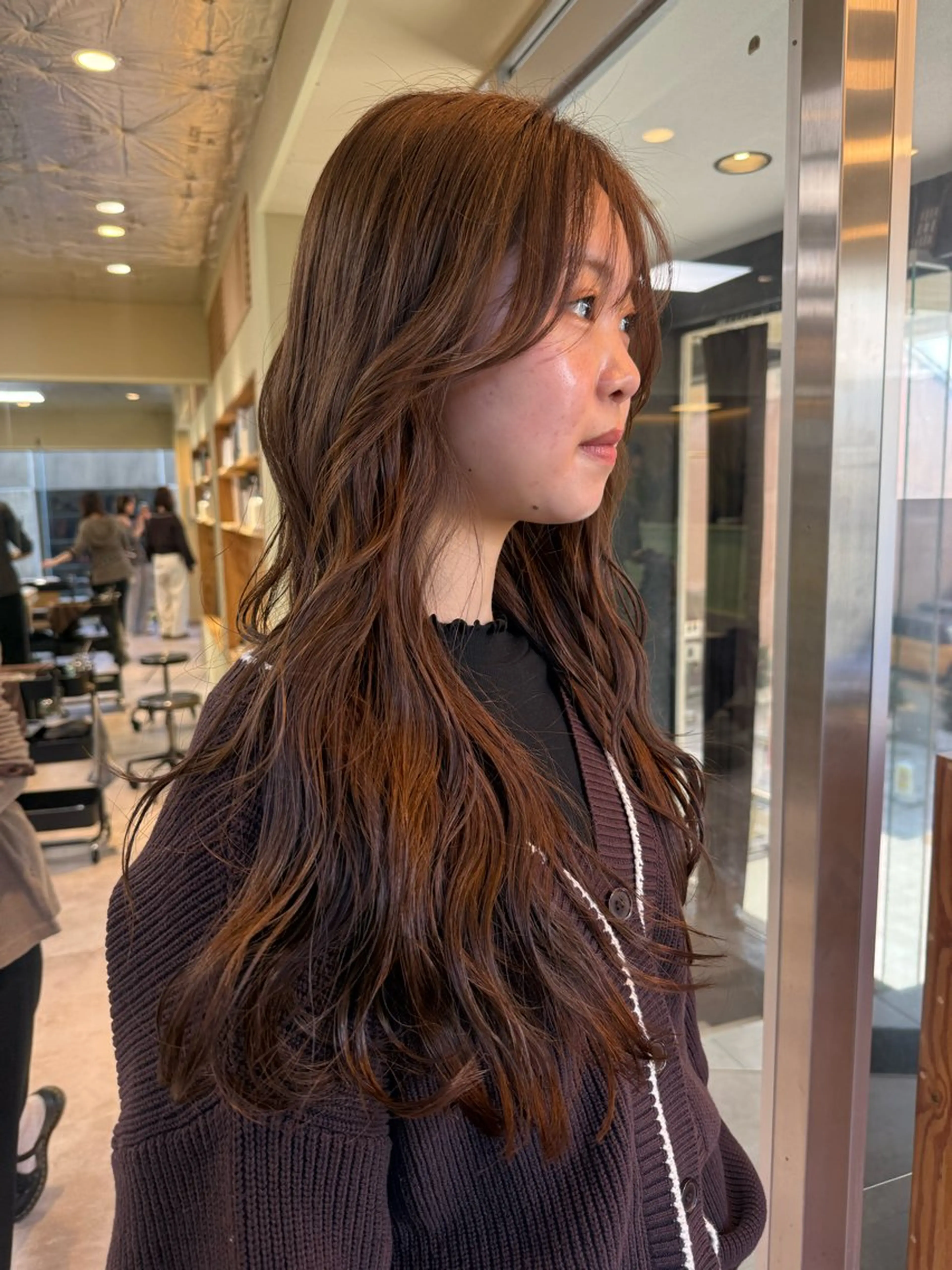 ロング カラー カット ヘアカラー 伶風/ボブ/ ハッシュカットのヘアスタイル