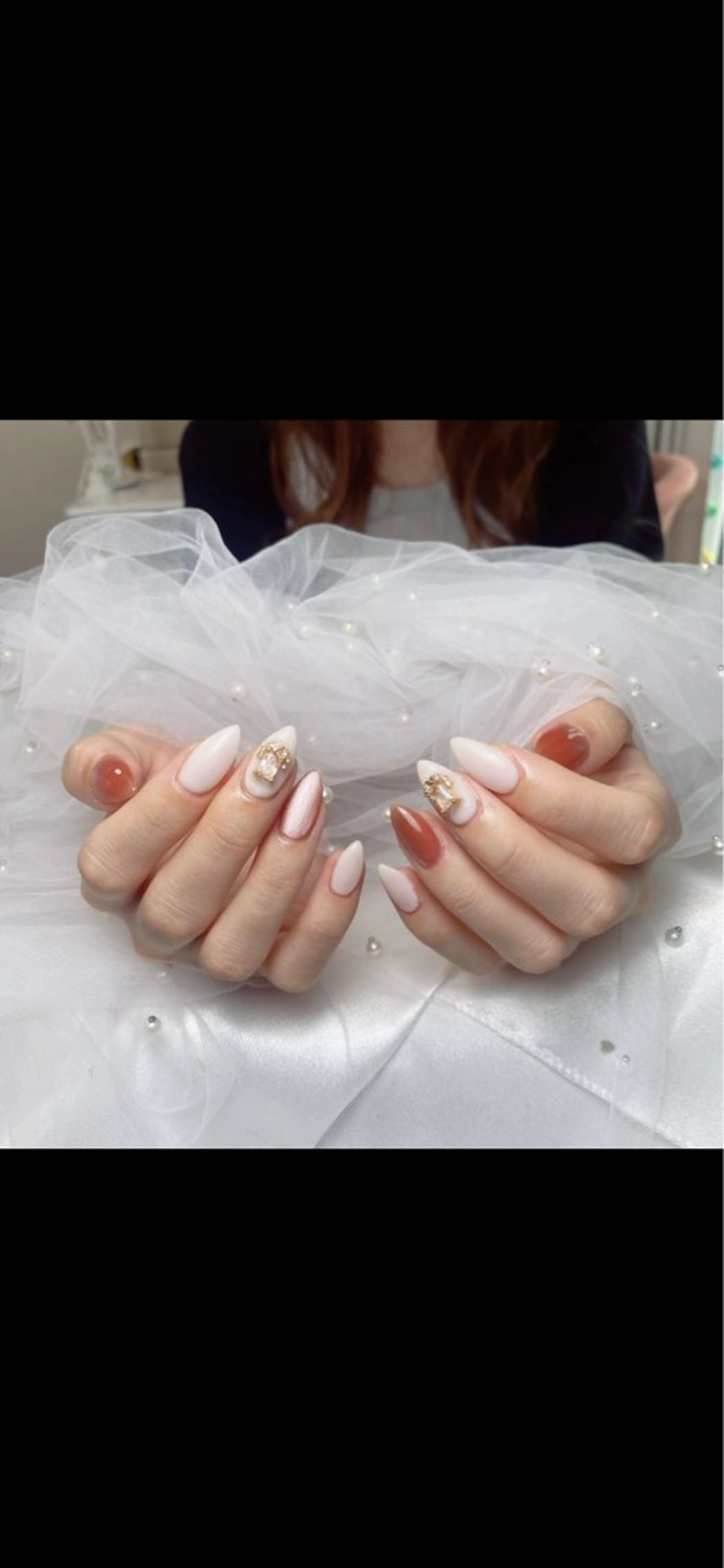 自爪シンプル4本アート持ち込みデザインの写真