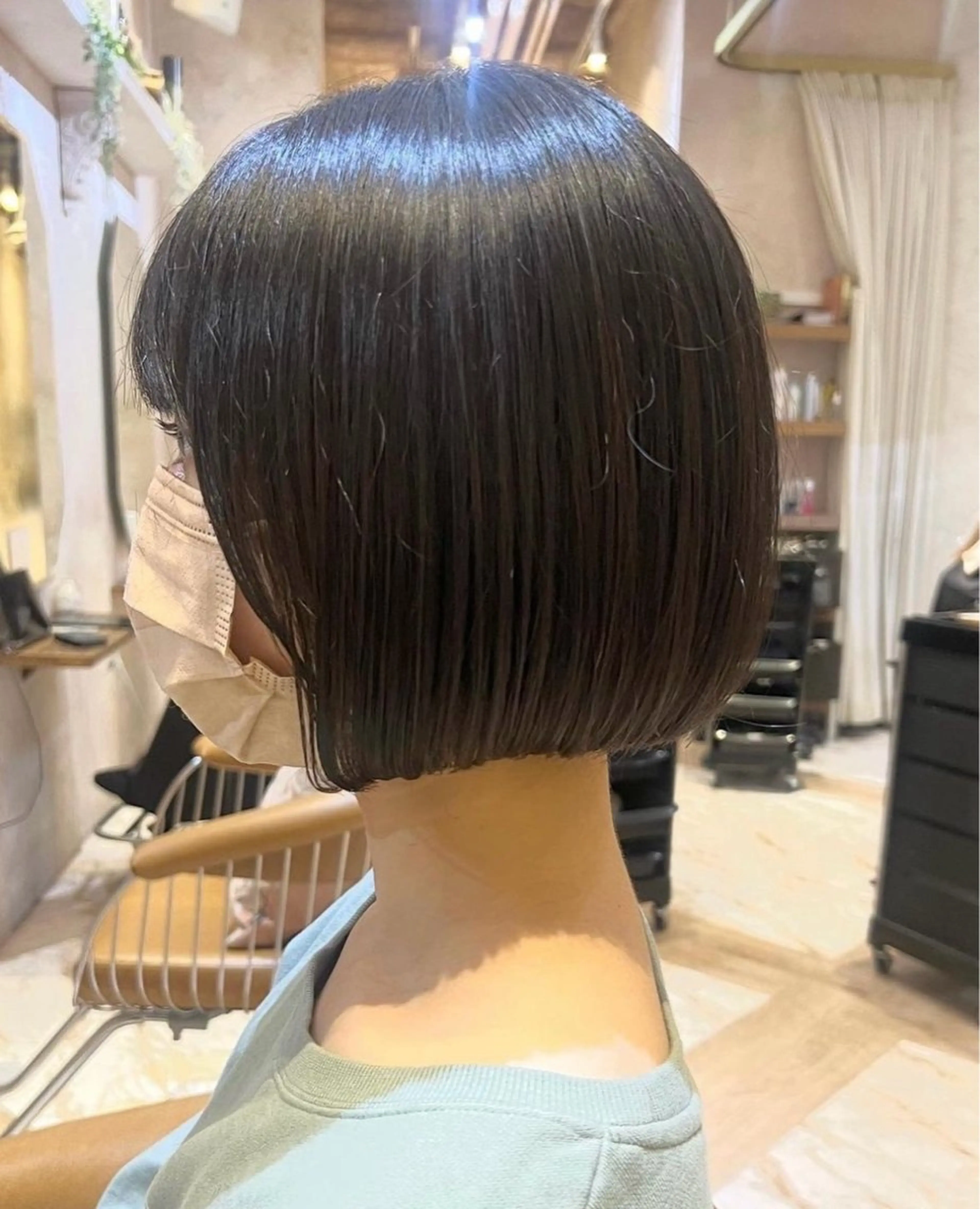 ミディアム カラー ❤️ブリーチなし💚 ダブルカラー平野実花のヘアスタイル