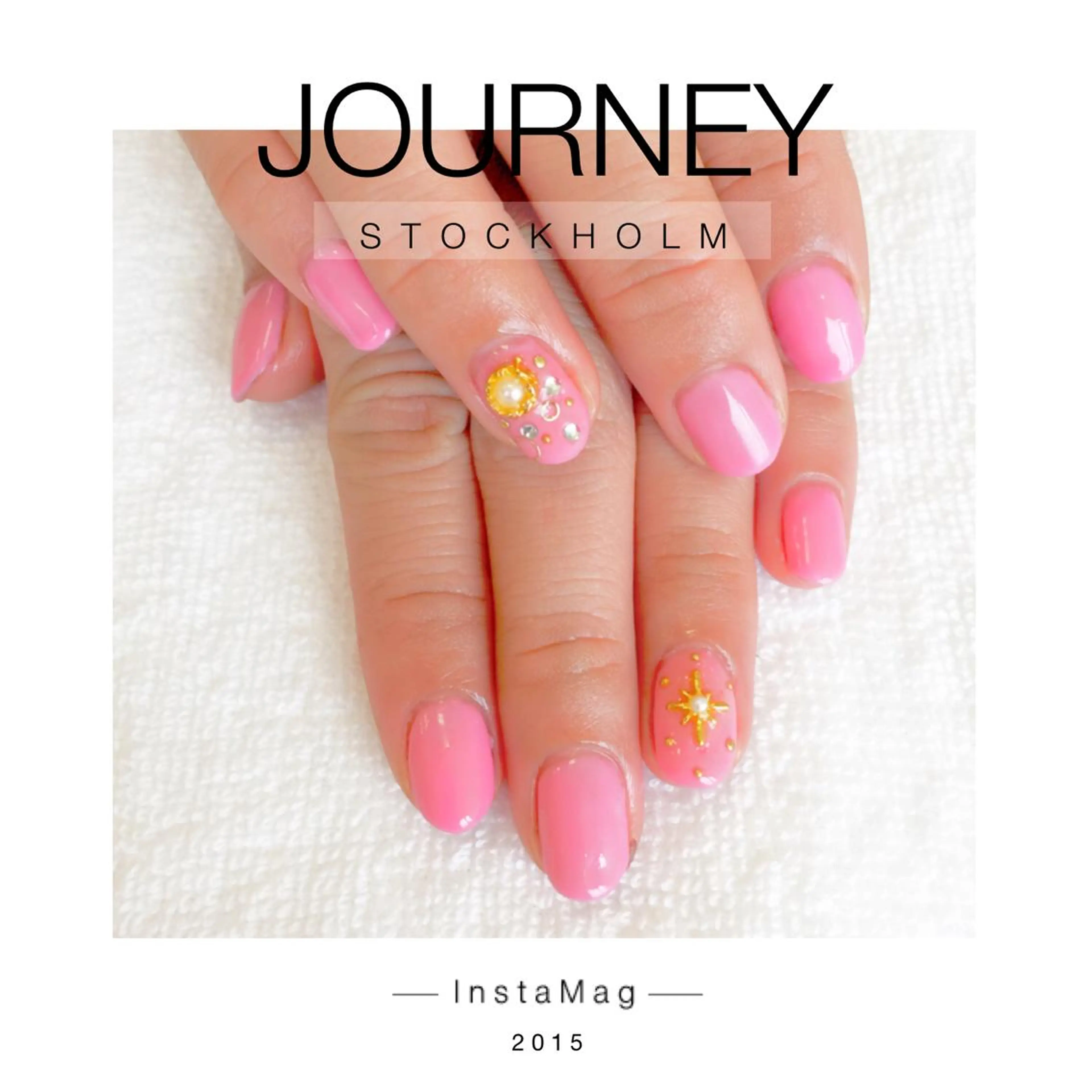 ネイル ガーリー ピンク ストーンネイル Ly   hair（リーヘア）所属・Lyhair🦊🎀 AKIのヘアスタイル