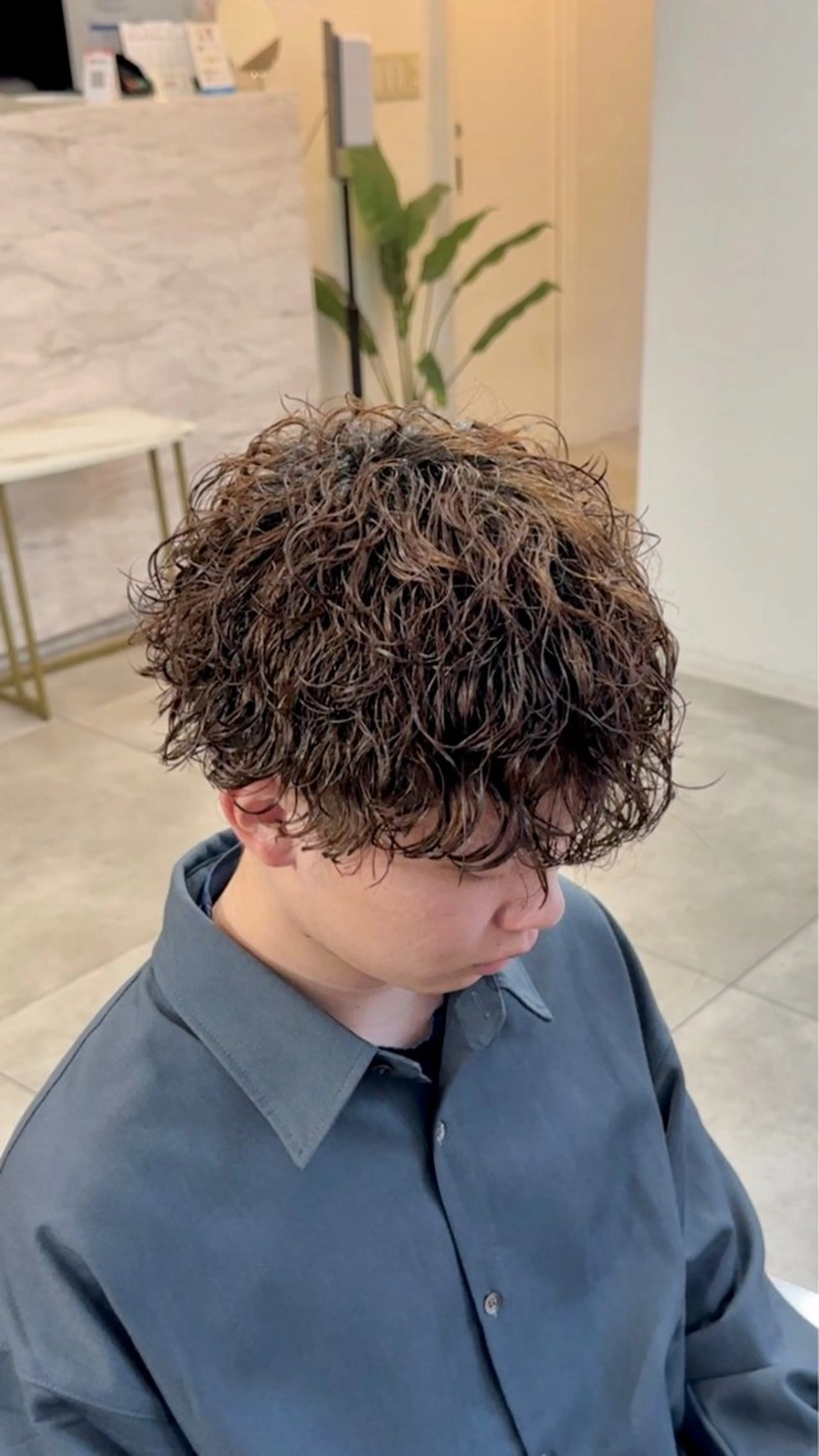 パーマ メンズ メンズパーマ 波巻きパーマ メンズパーマ/新宿/ サイカショウイチのヘアスタイル