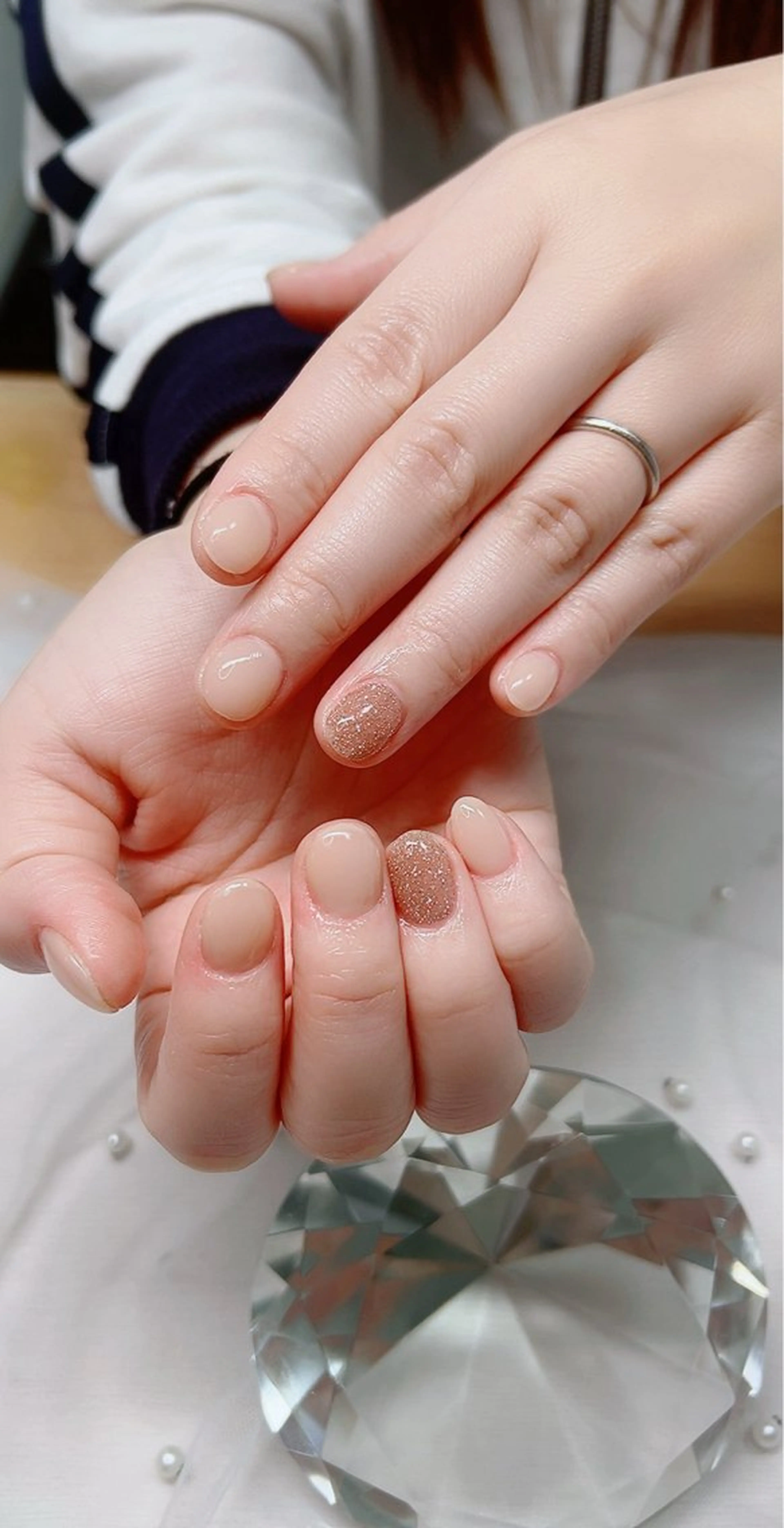 ネイル フラッシュネイル ラメ(グリッター) ワンカラーネイル ハンドネイル Cute Tips nailのネイルデザイン