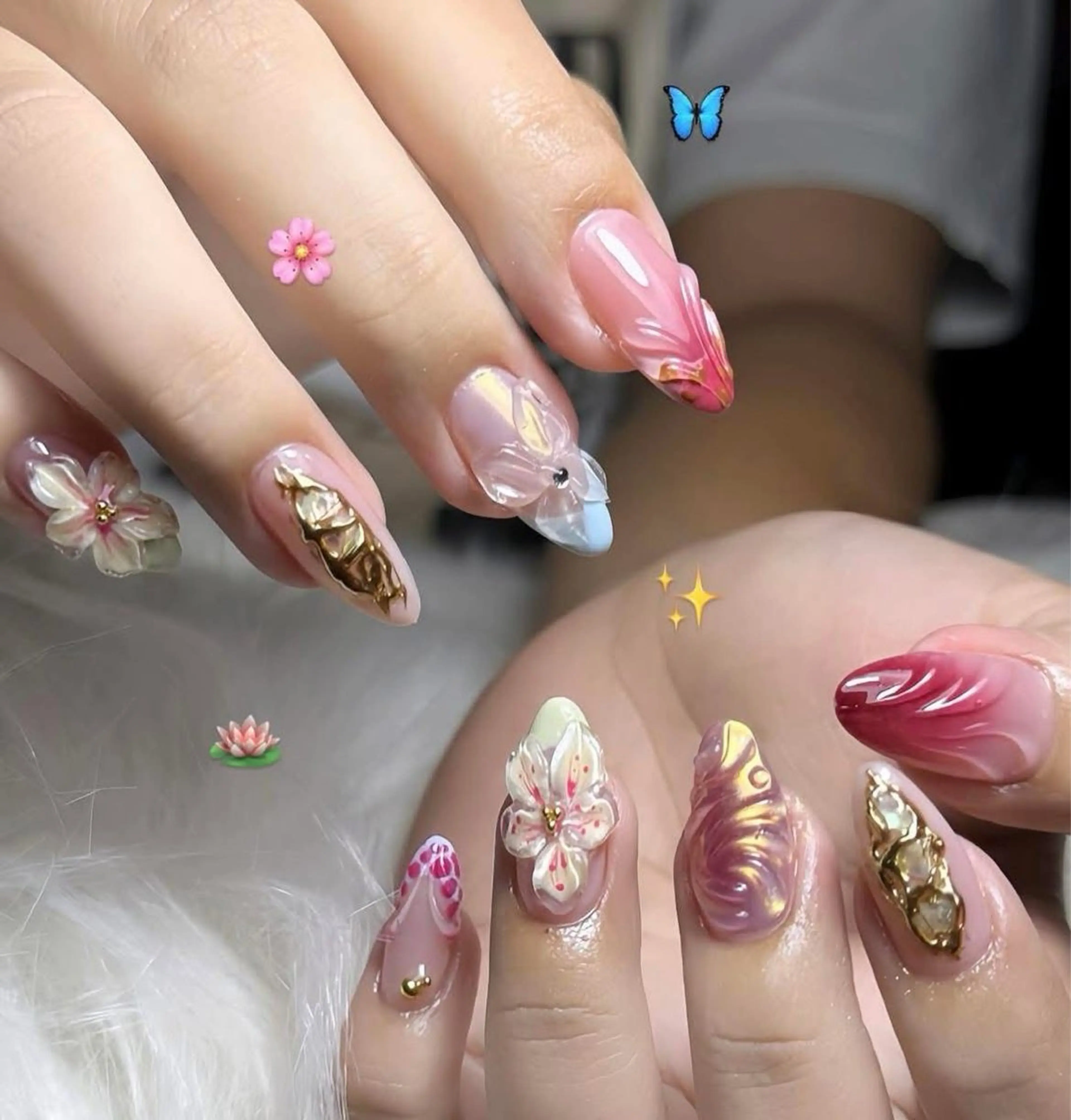 ネイル チークネイル フレンチネイル グラデーション 韓国ネイル マグネットネイル ハンドネイル Kitty1689 Kittyのネイルデザイン