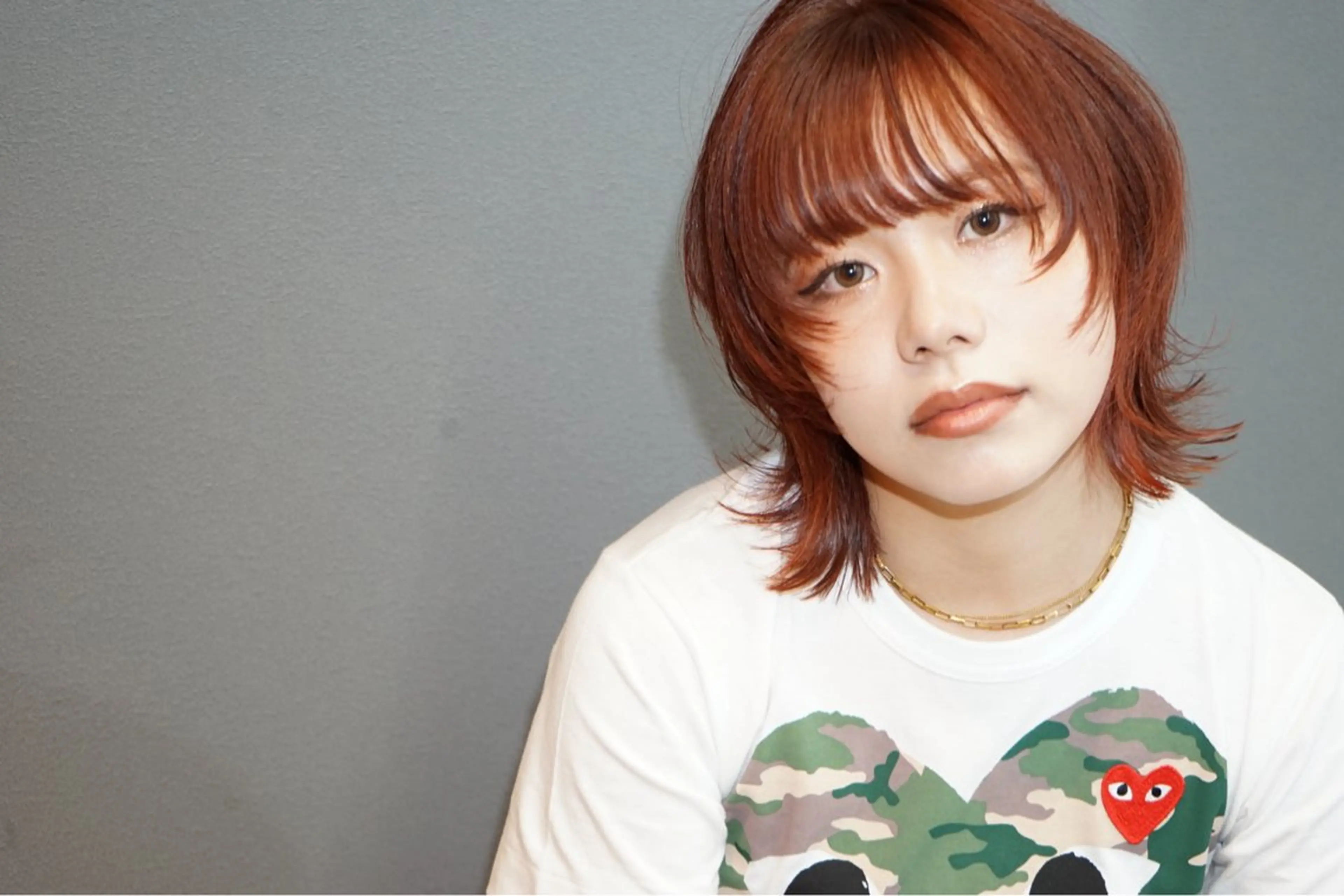 ミディアム ヘアカラー パーマ、髪質改善 川崎祐介のヘアスタイル