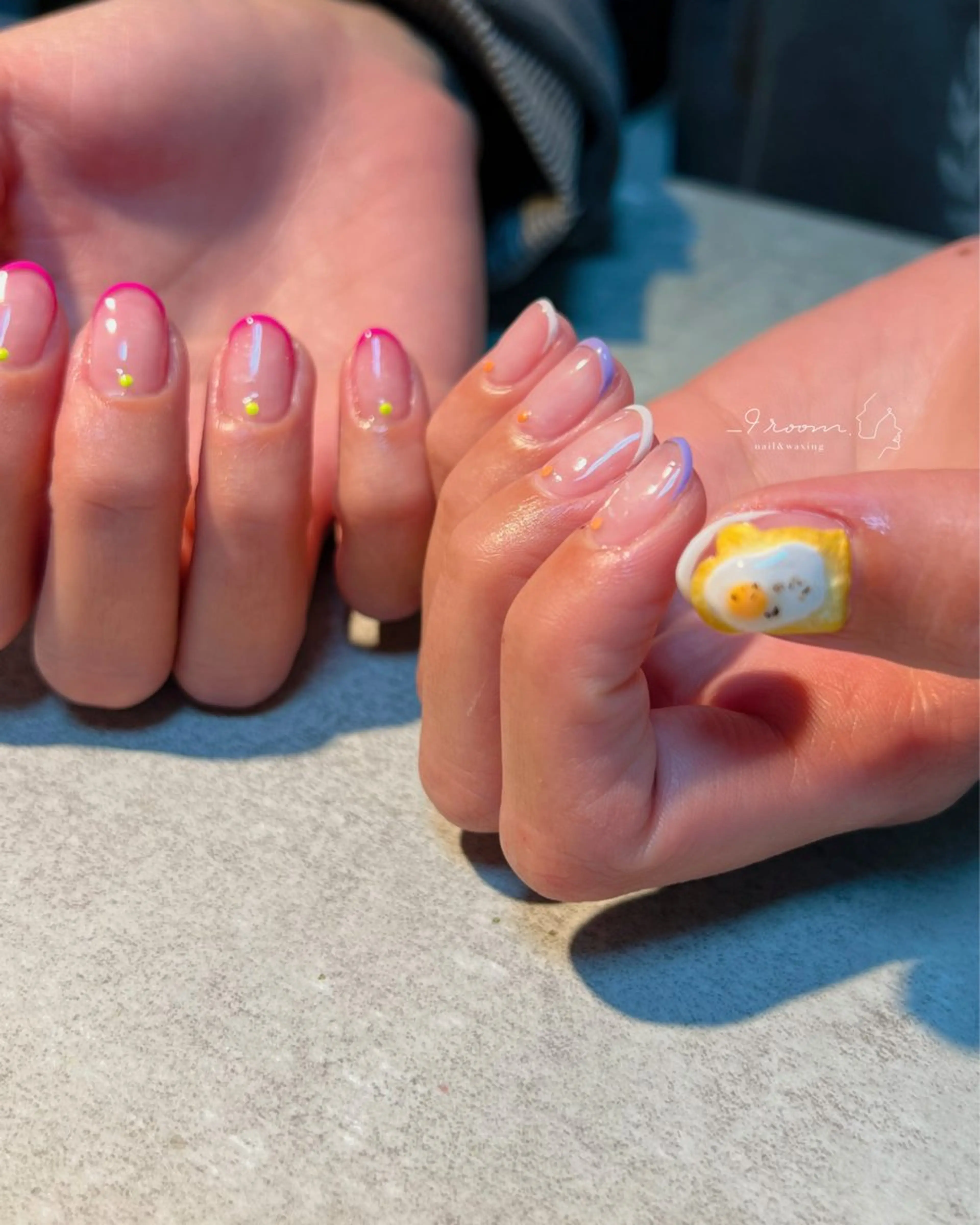 ネイル フレンチネイル 春ネイル ハンドネイル _9 room. Yoshimiのネイルデザイン