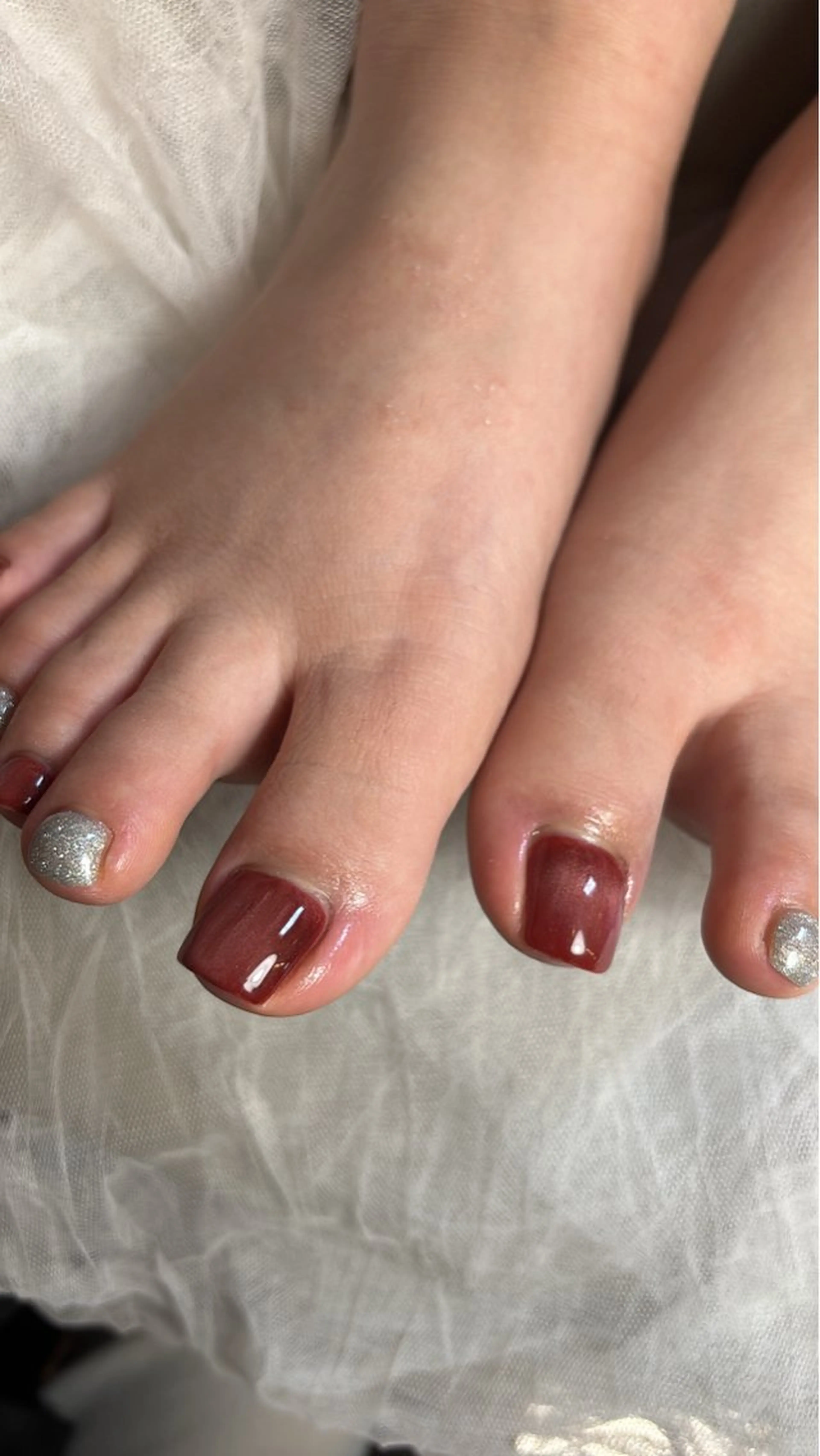 ネイル フラッシュネイル マグネットネイル フットネイル Lino𓂃⟡.· Chizuruのネイルデザイン