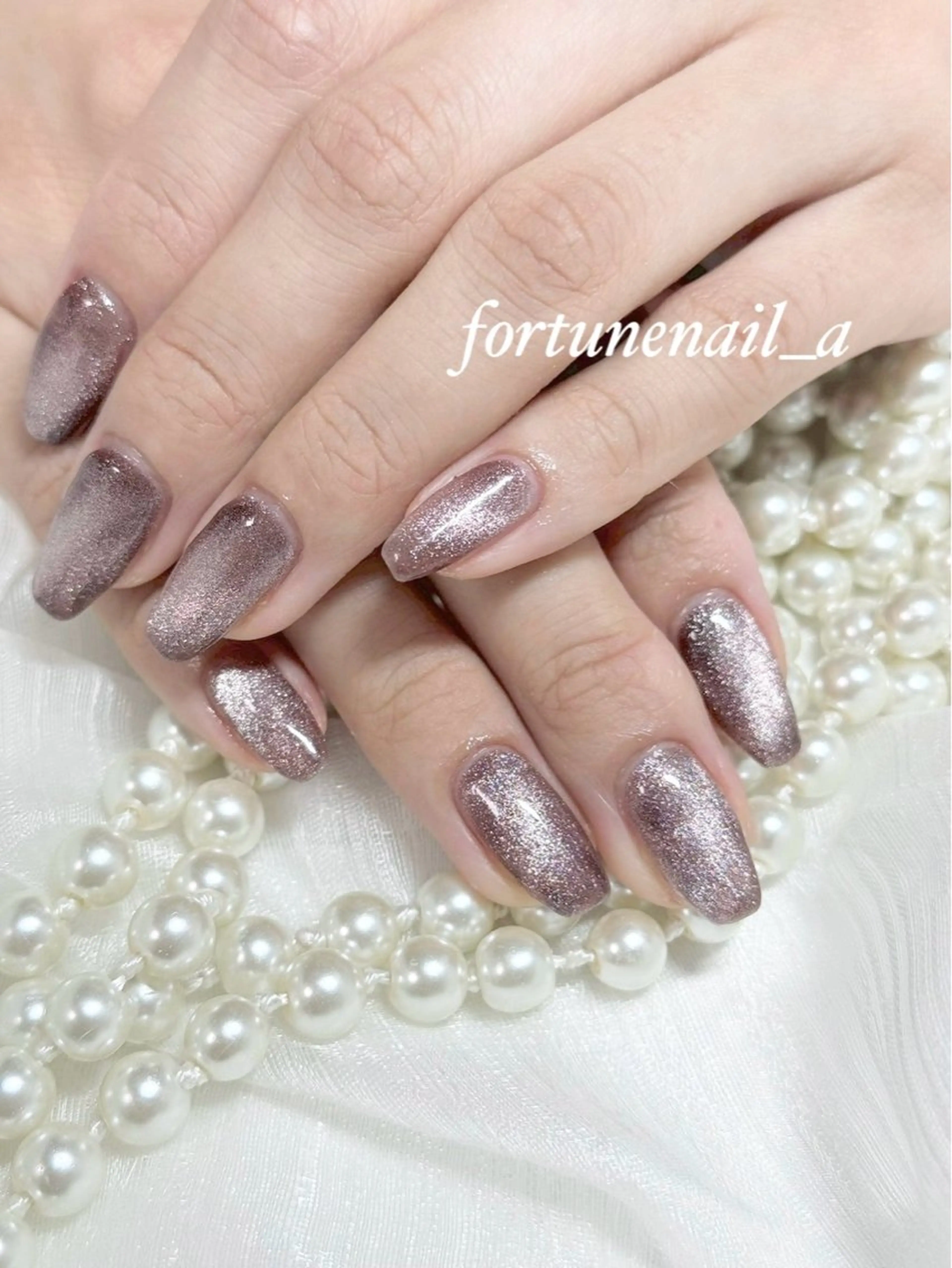 ネイル マグネットネイル ハンドネイル 🩵 aoi🩵のネイルデザイン