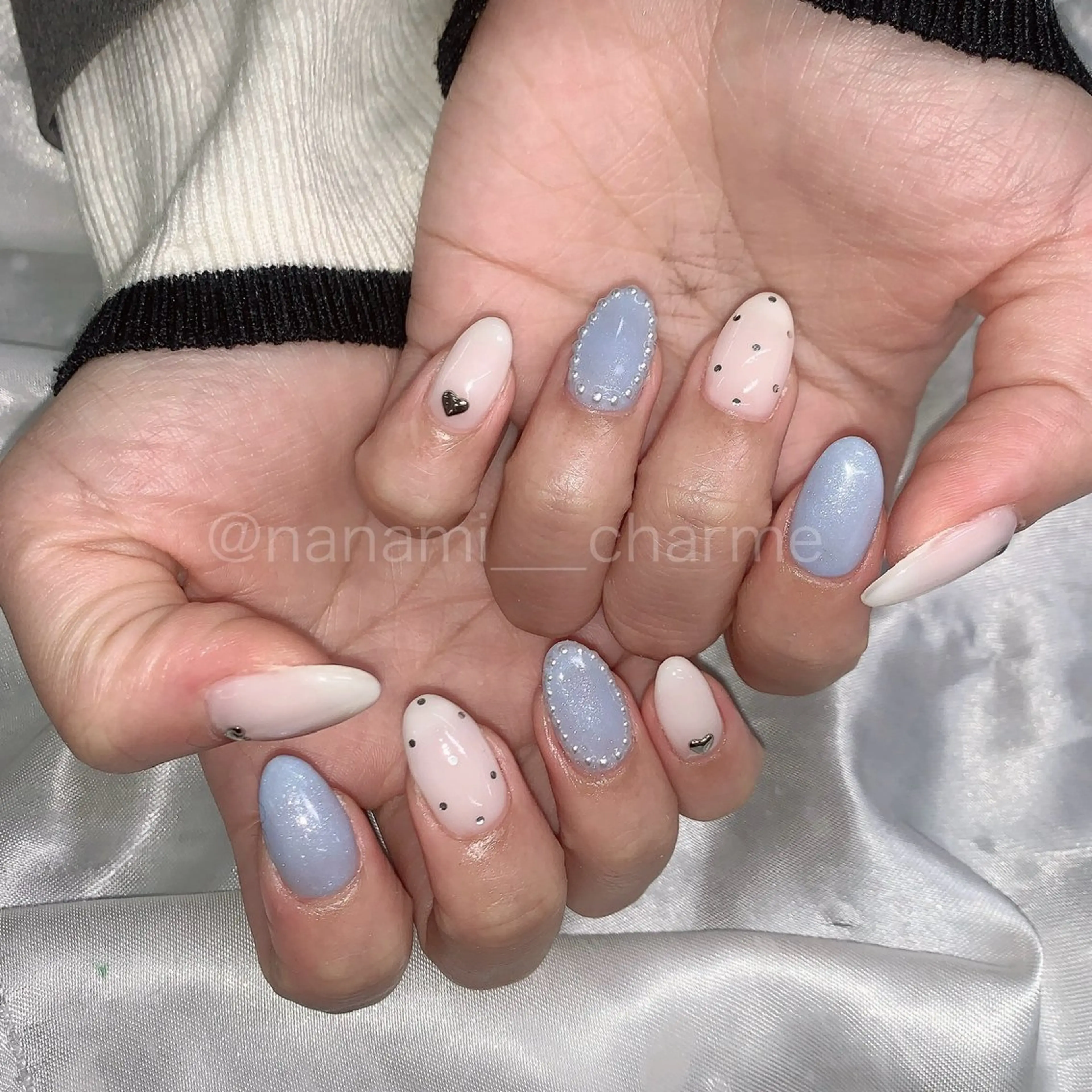 ネイル シンプルネイル 黒江 菜々美のネイルデザイン