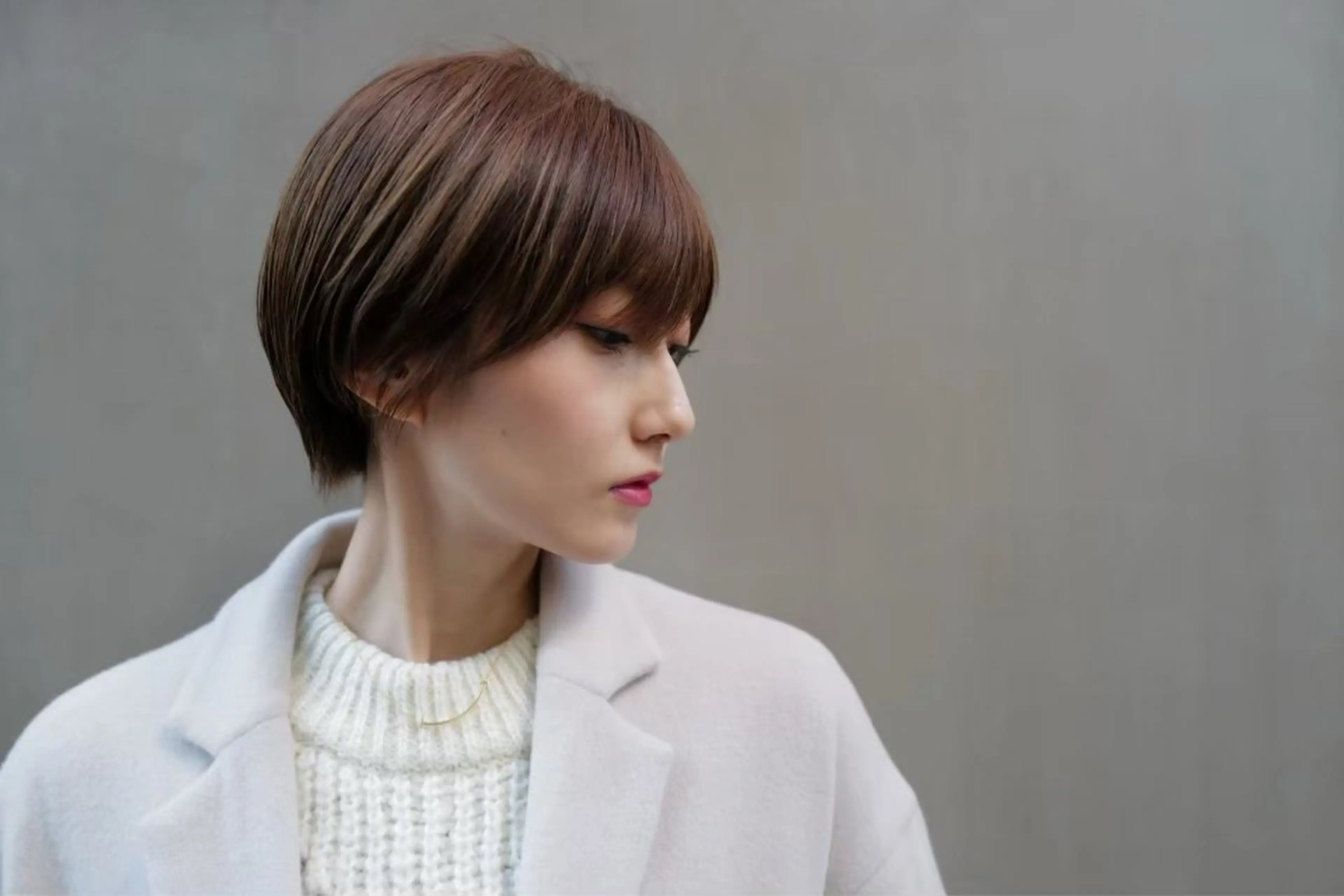 【梅雨時期対策】骨格補正カット＋顔周りストレートパーマの写真