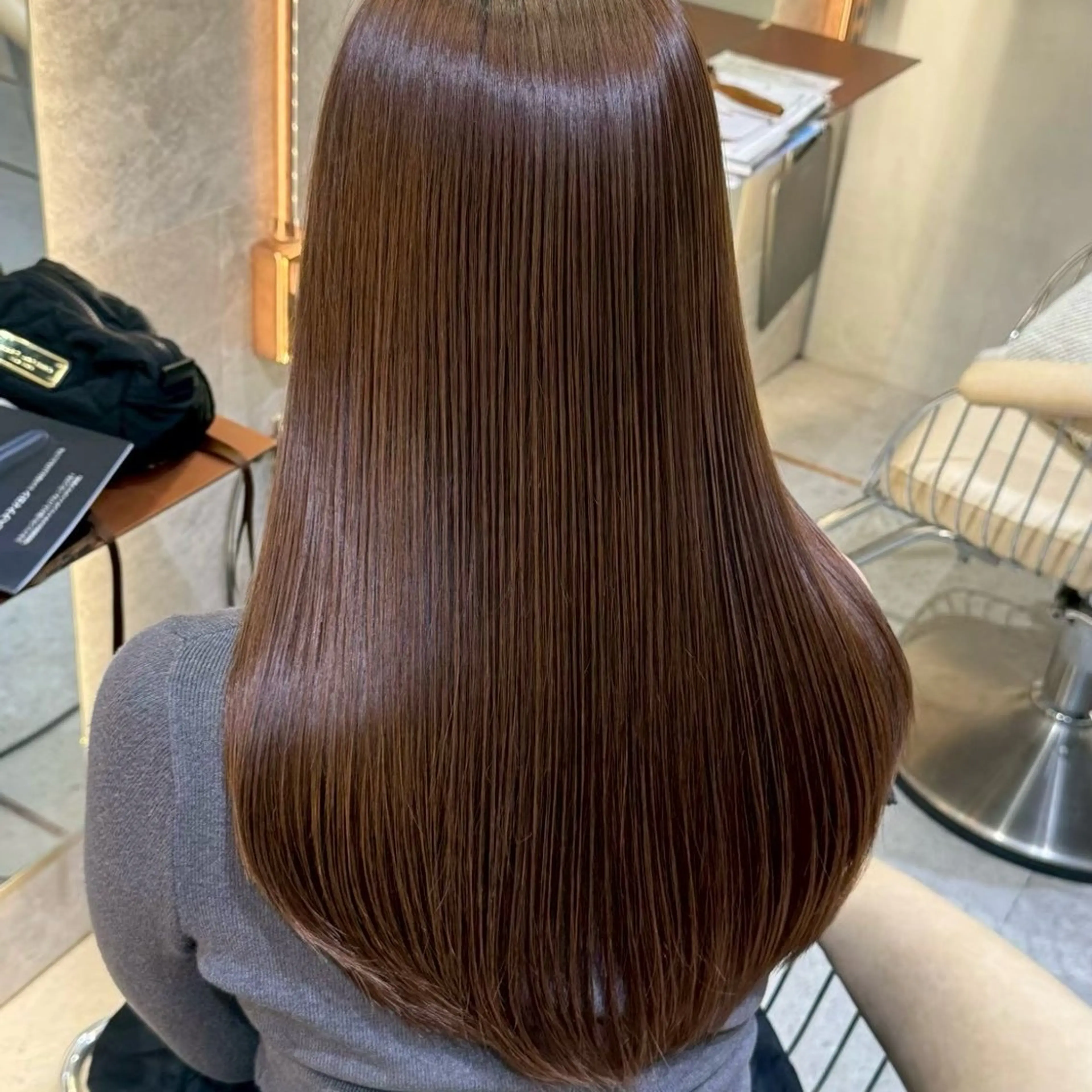 【🌈Special care🌈】似合わせカット✂️➕質感再生カラーナノスチーム付きトリートメント💎/透明感カラーの写真