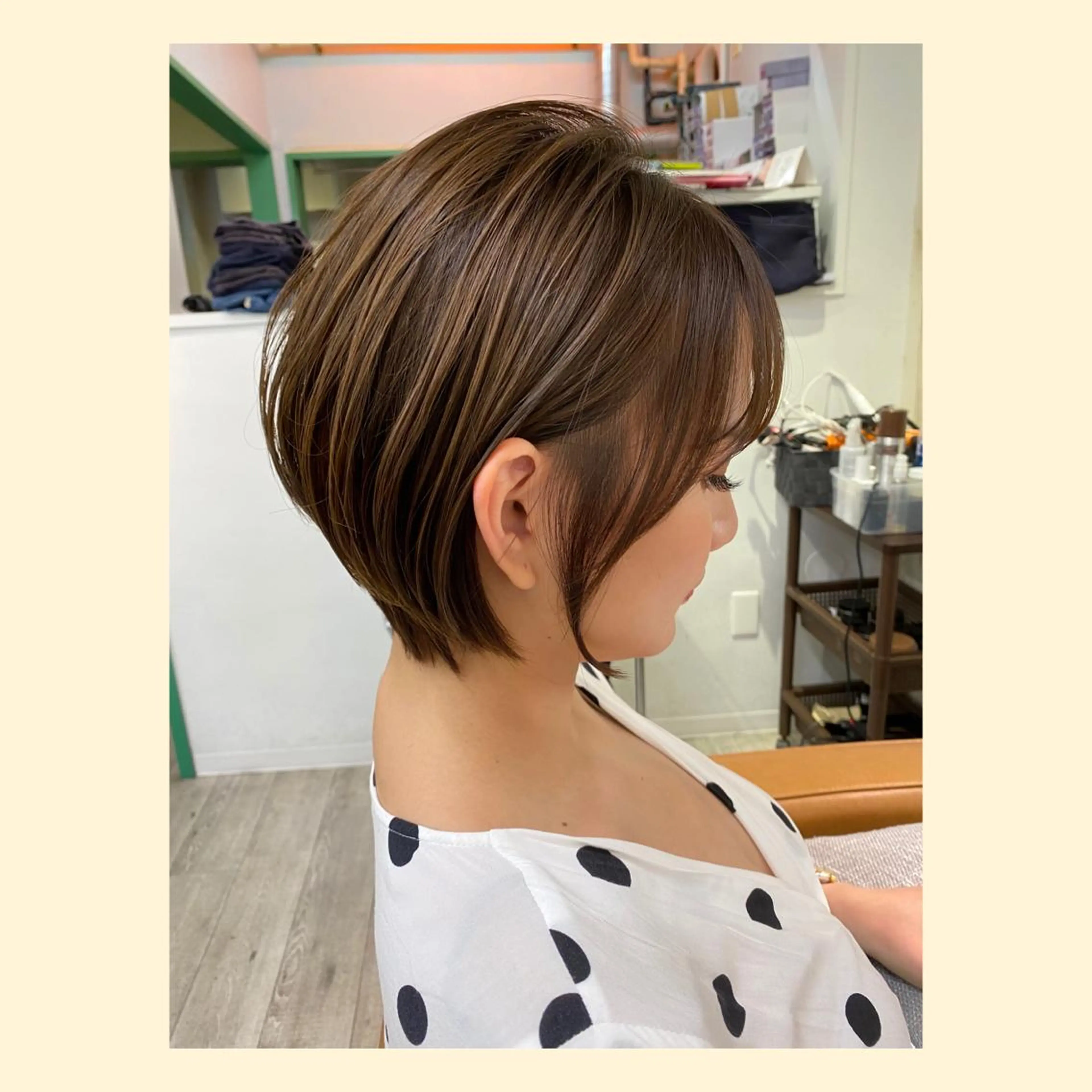 ショート カラー カット ヘアカラー トリートメント 🌈ショート/レイヤ ーカット/中村崇宏のヘアスタイル