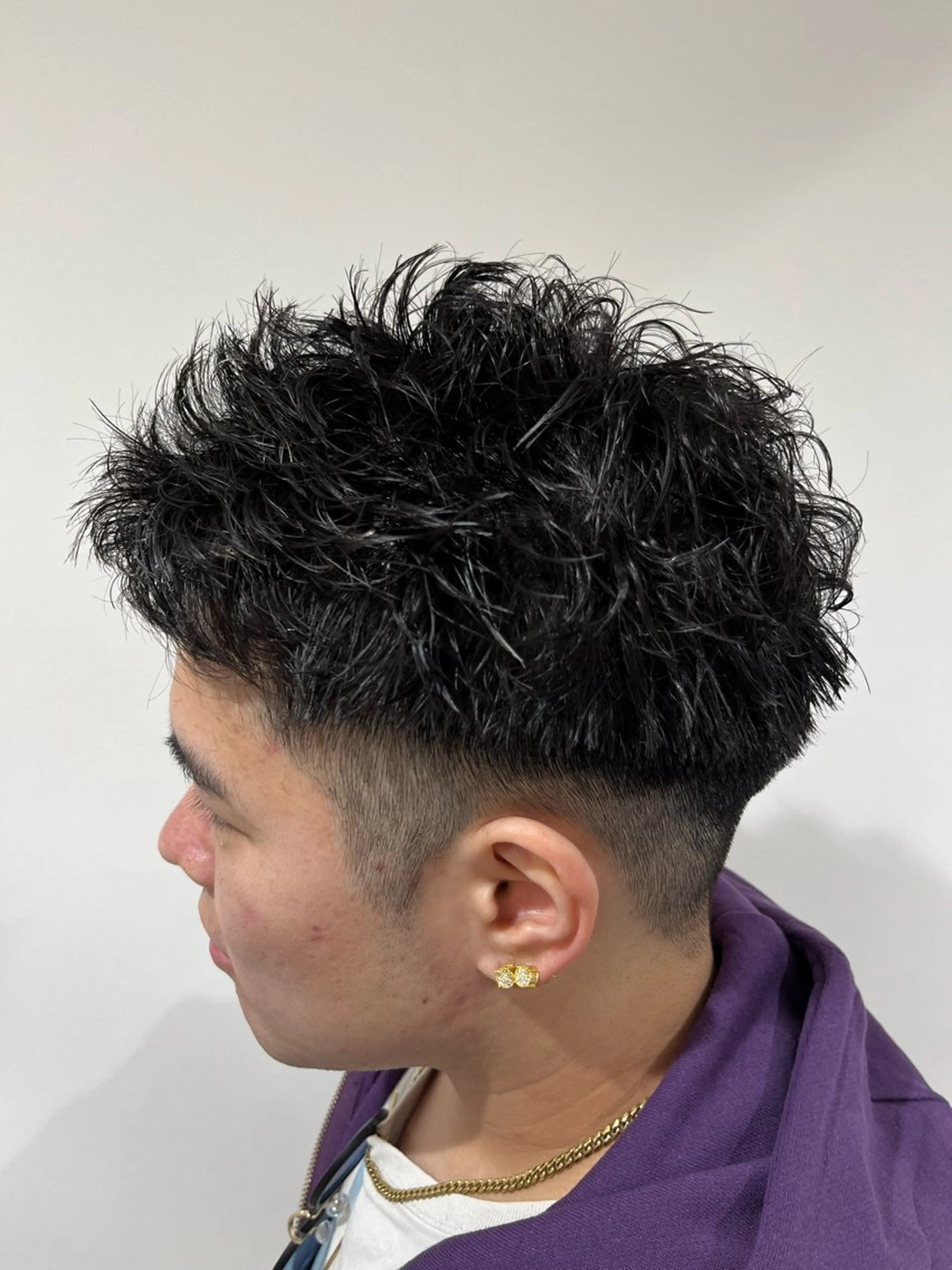 ショート メンズ メンズパーマ スパイキーショート ショートヘア カット 🫧癖毛特化🫧 佐藤樹生のヘアスタイル