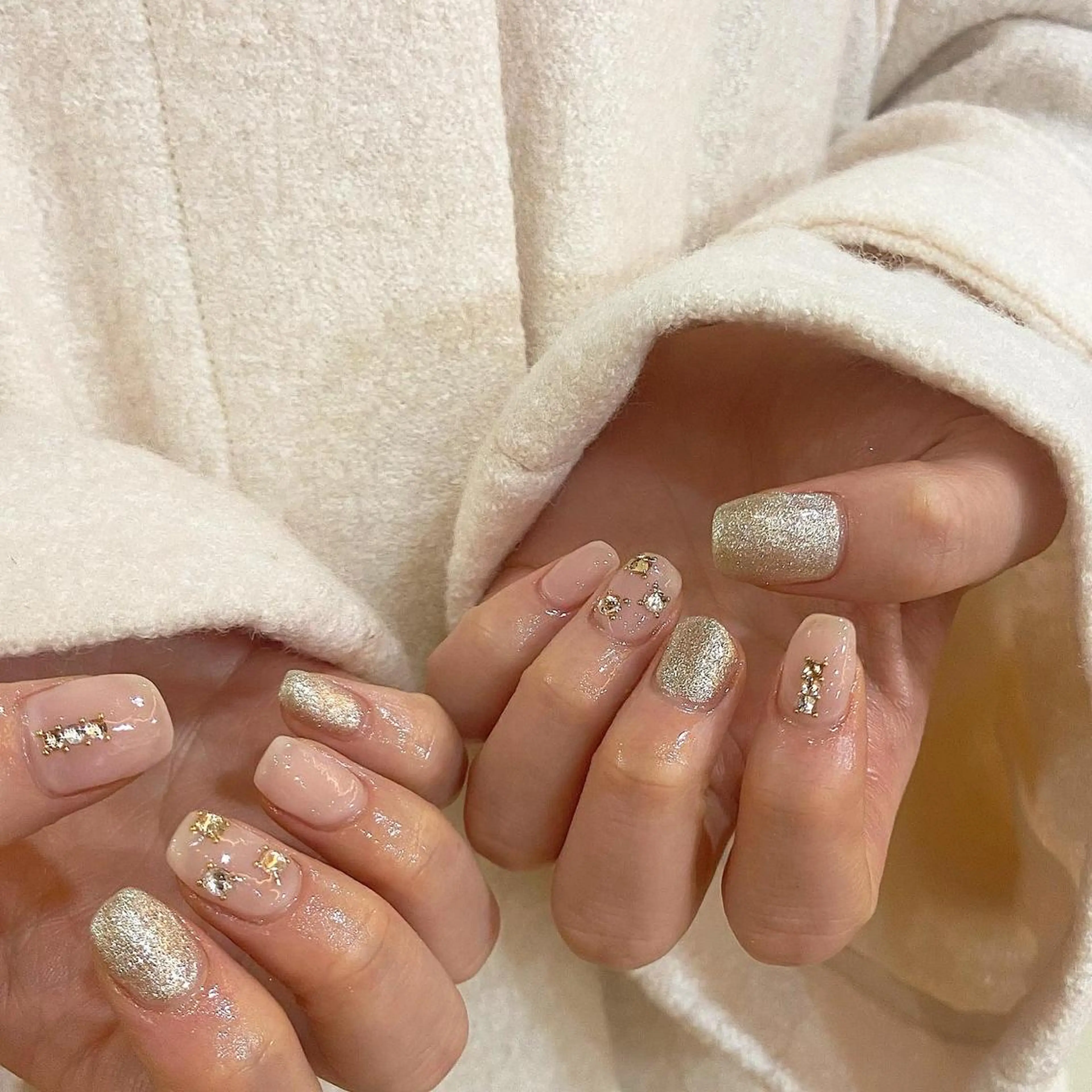 ネイル 𝕄𝕚𝕪𝕦🤍 自由が丘⌇パラジェルのネイルデザイン