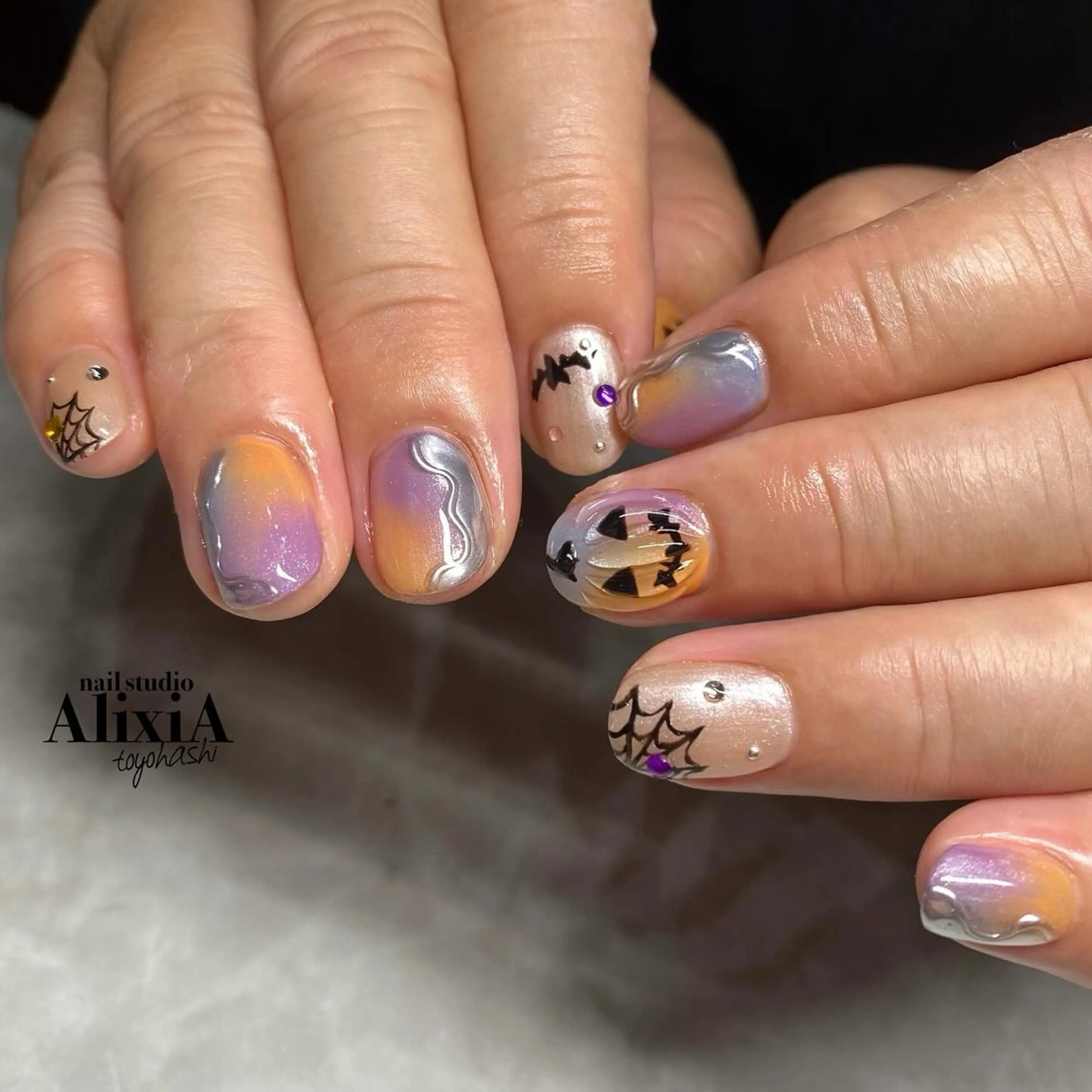 ネイル ハンドネイル AlixiA   nail studio所属・AlixiA ゆみのネイルデザイン