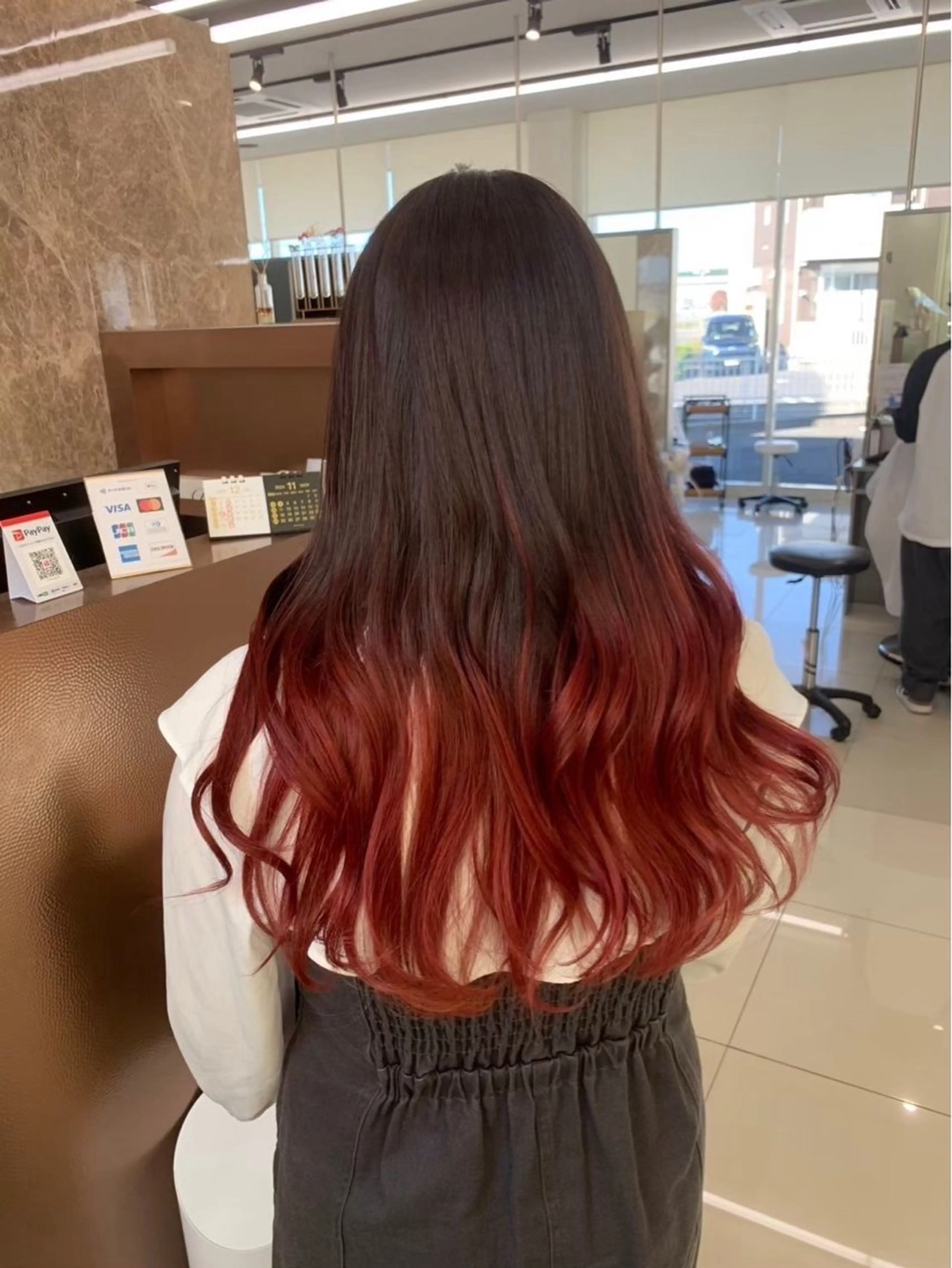 ロング ヘアカラー 🧋ミルクティーカラ ー🧋特化小林拓登のヘアスタイル