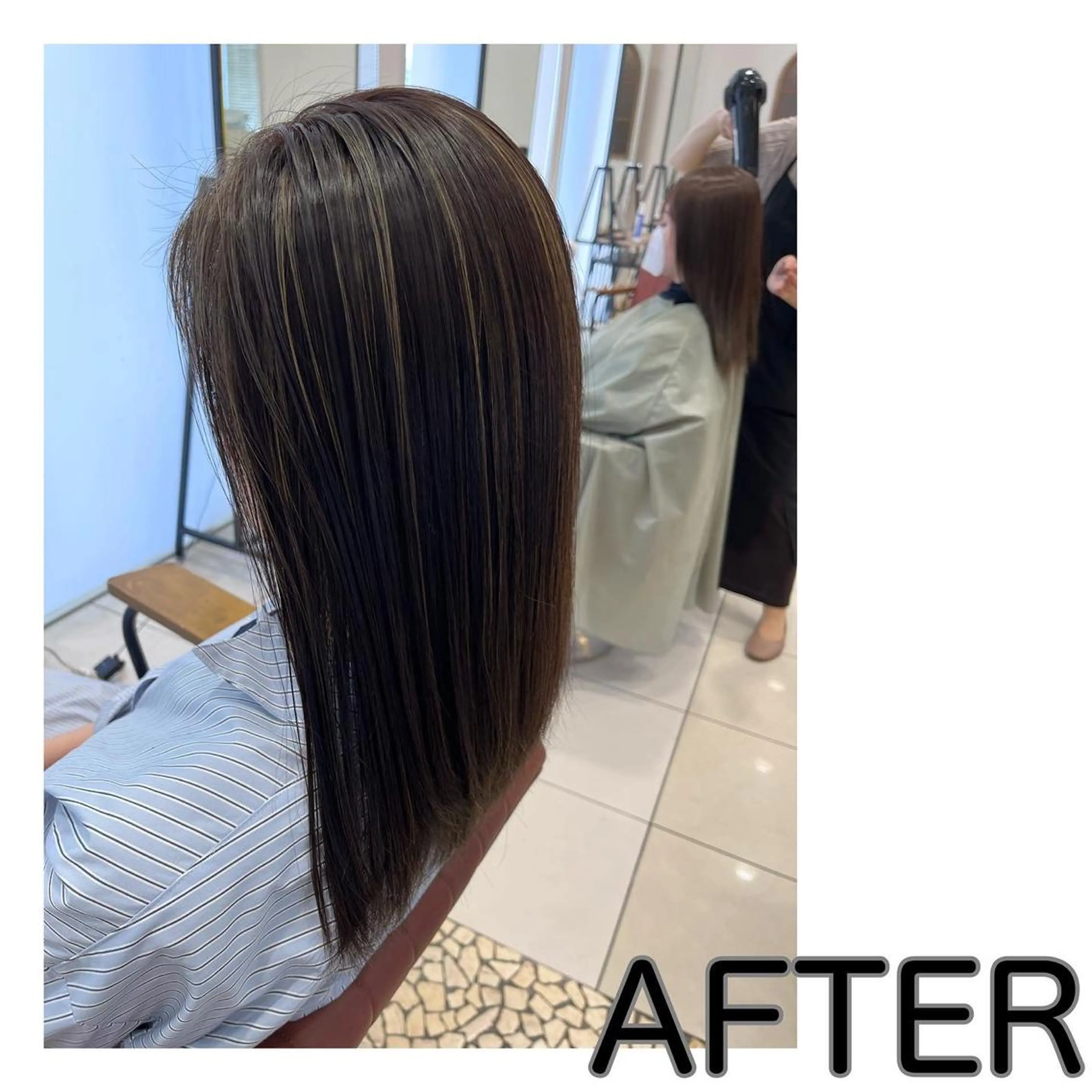 ミディアム アッシュ 卒業式のヘアスタイル ハイライト 長津 健一郎のヘアスタイル