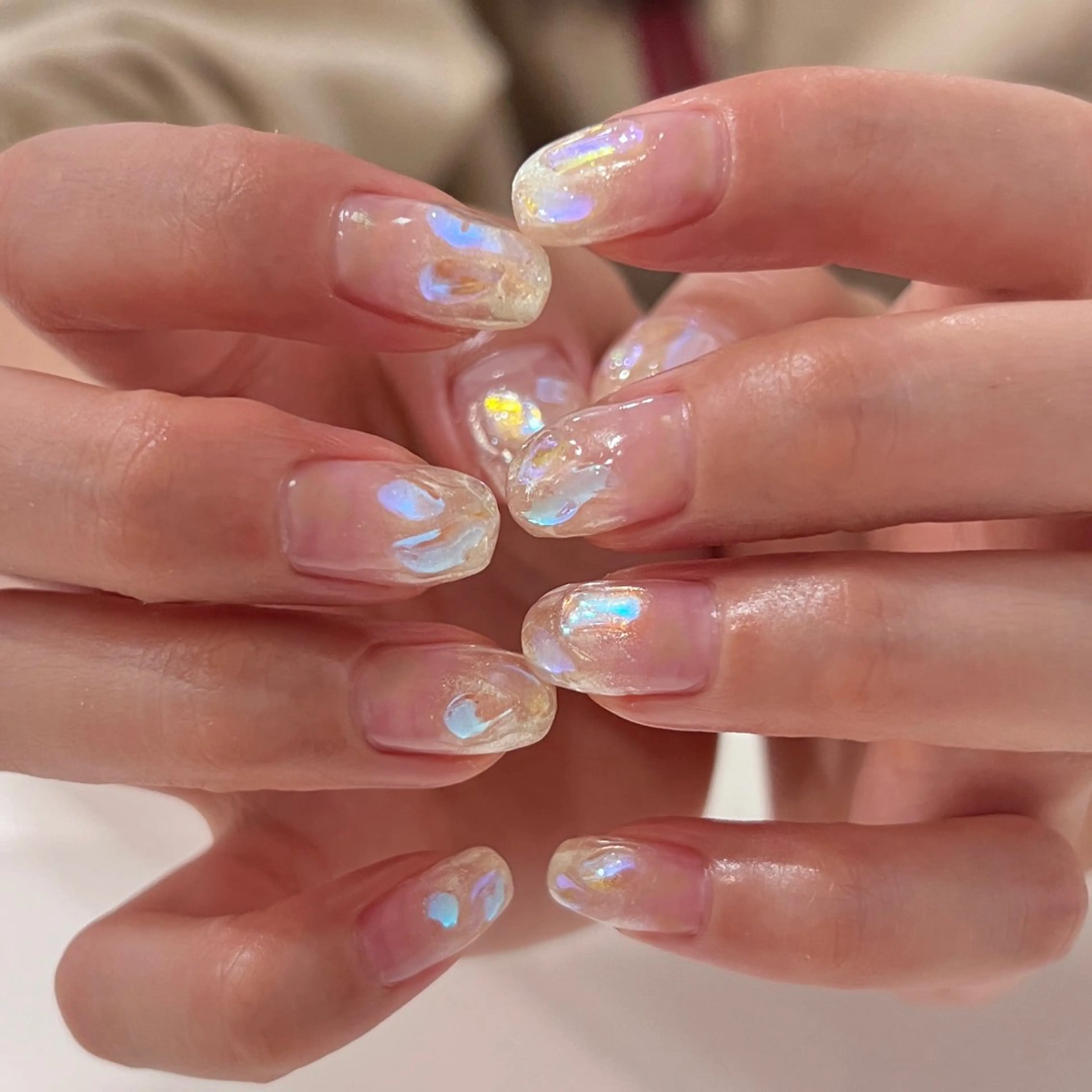 ネイル アートネイル グラデーション キラキラネイル 韓国ネイル 持ち込み ハンドネイル REHTOF ｜朝7時Open☀️のネイルデザイン