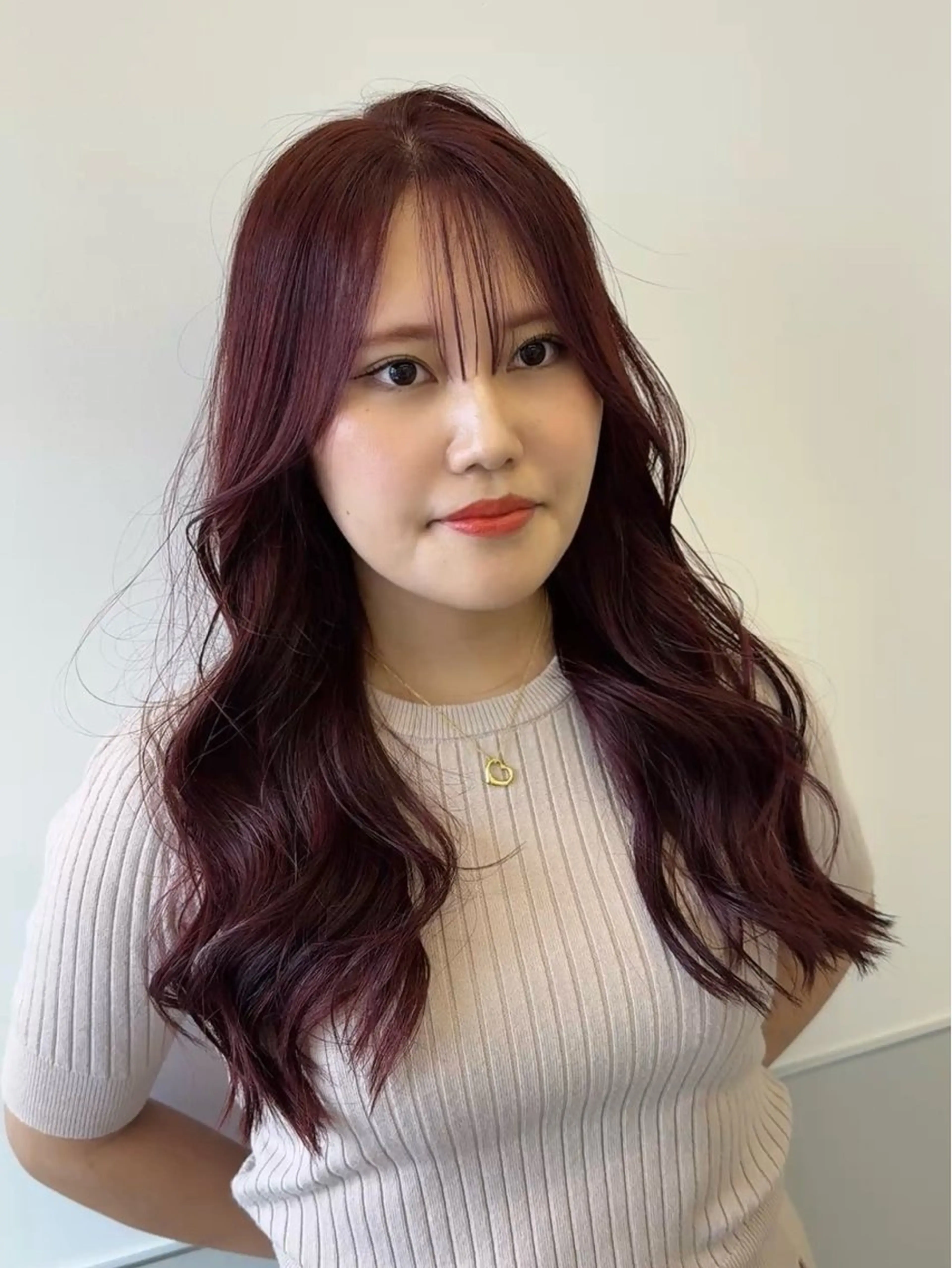 ロング カラー 韓国風ヘア レイヤーカット トリートメント ワンホンヘア カット ヘアカラー トリートメント GO TODAY シェアサロン 町田店所属・韓国ヘア🇰🇷 スズキのヘアスタイル