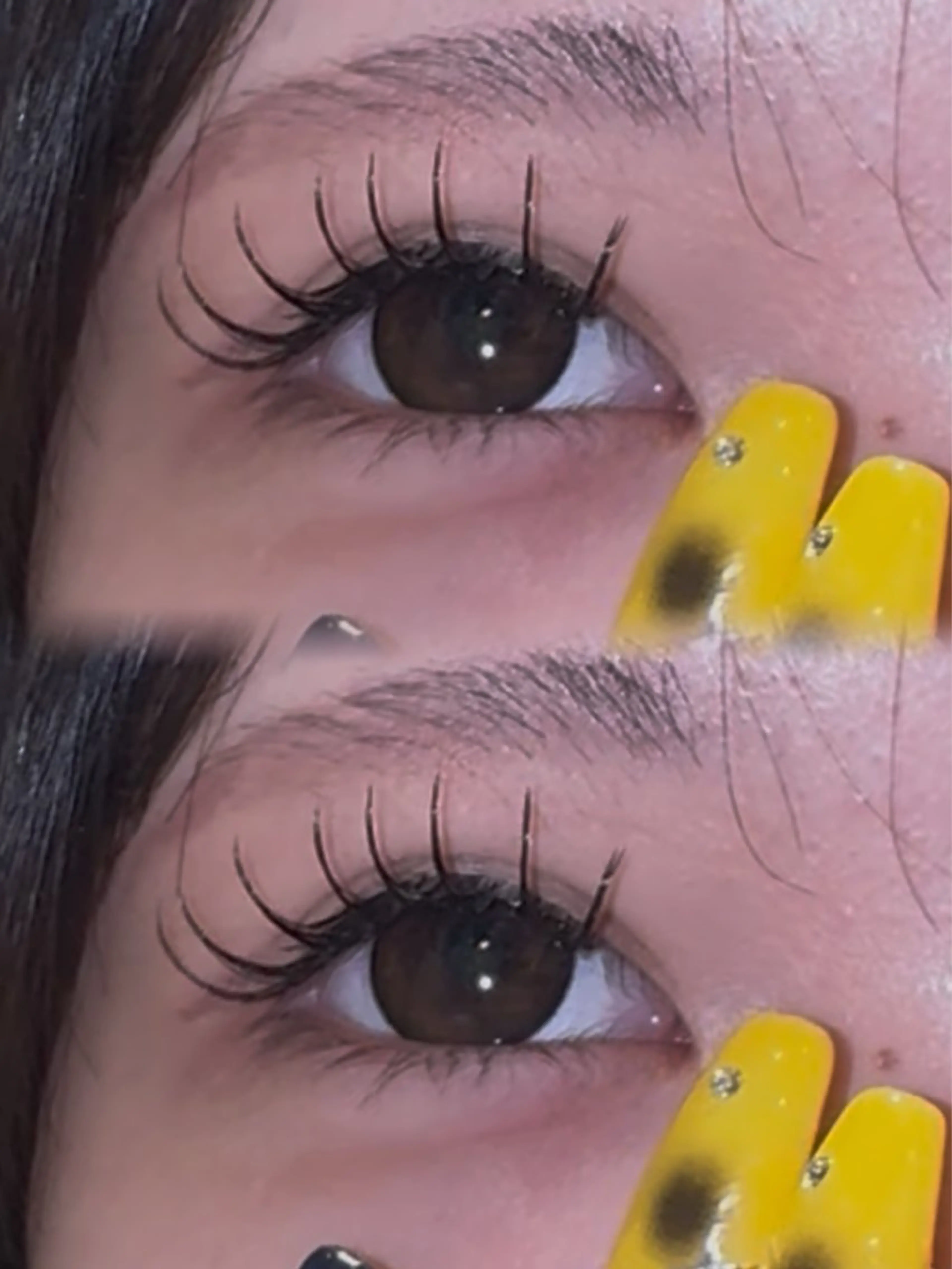 マツエク・マツパ 束感まつ毛 フラットラッシュ マツエク vis a vis 本蓮沼店所属・渡部 かおりのマツエク・マツパデザイン