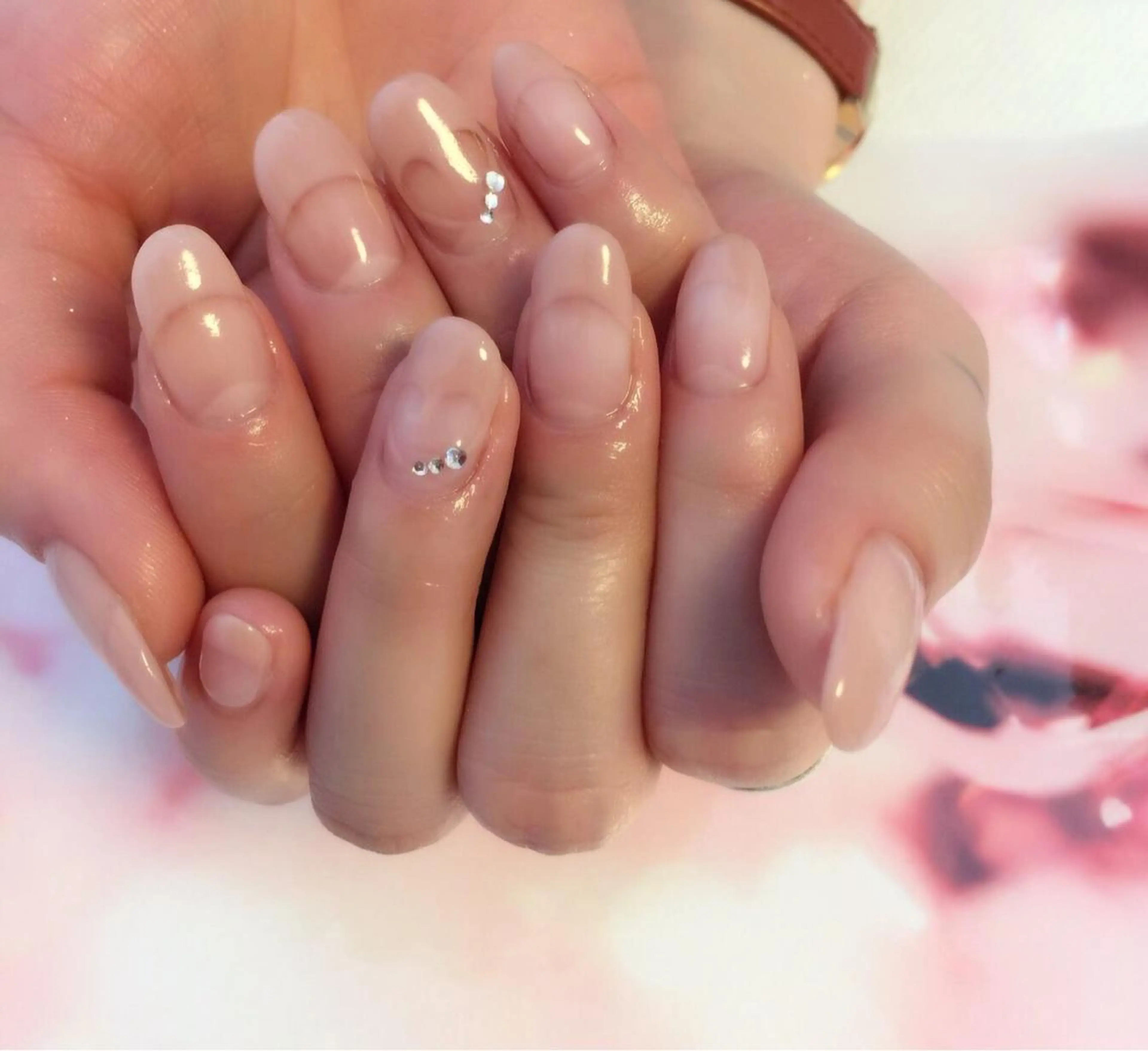 ネイル フレンチネイル ピンク a yakaのネイルデザイン