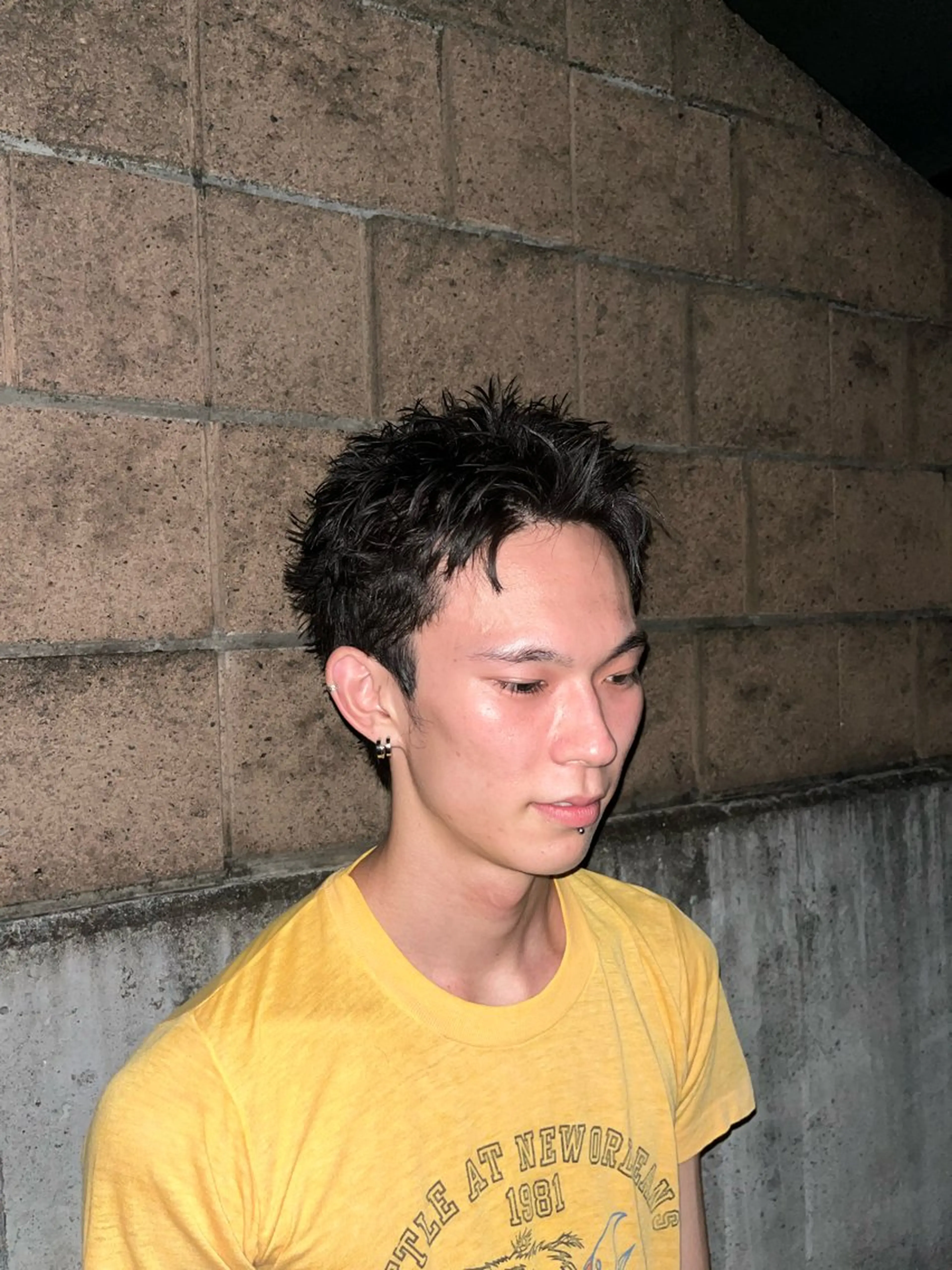 カラー パーマ ヘアアレンジ メンズ キッズ ビジネス スパイキーショート 阿世賀 隆太のヘアスタイル