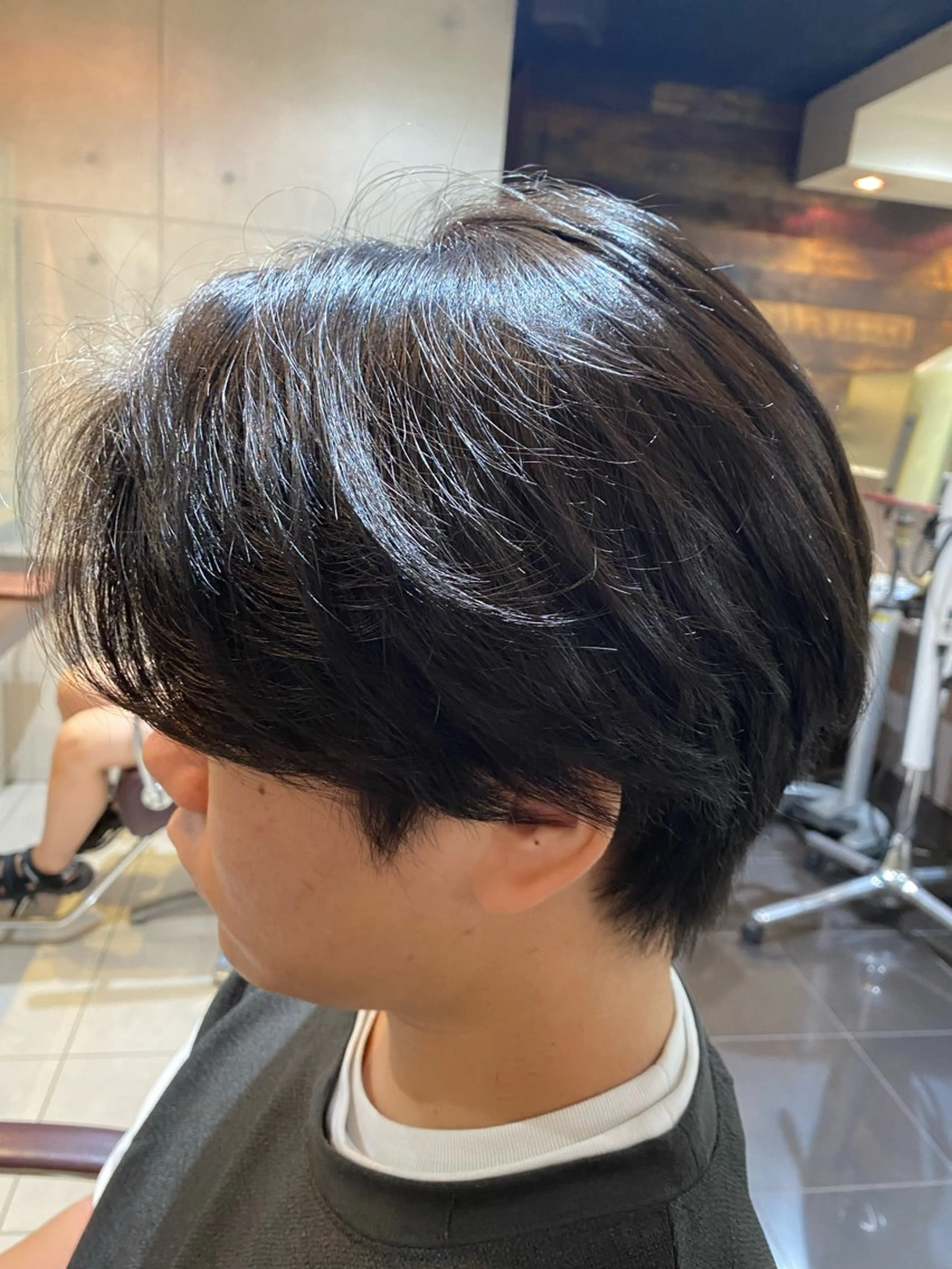 ショート メンズ センターパート マッシュウルフ ボブ Hirotoのヘアスタイル