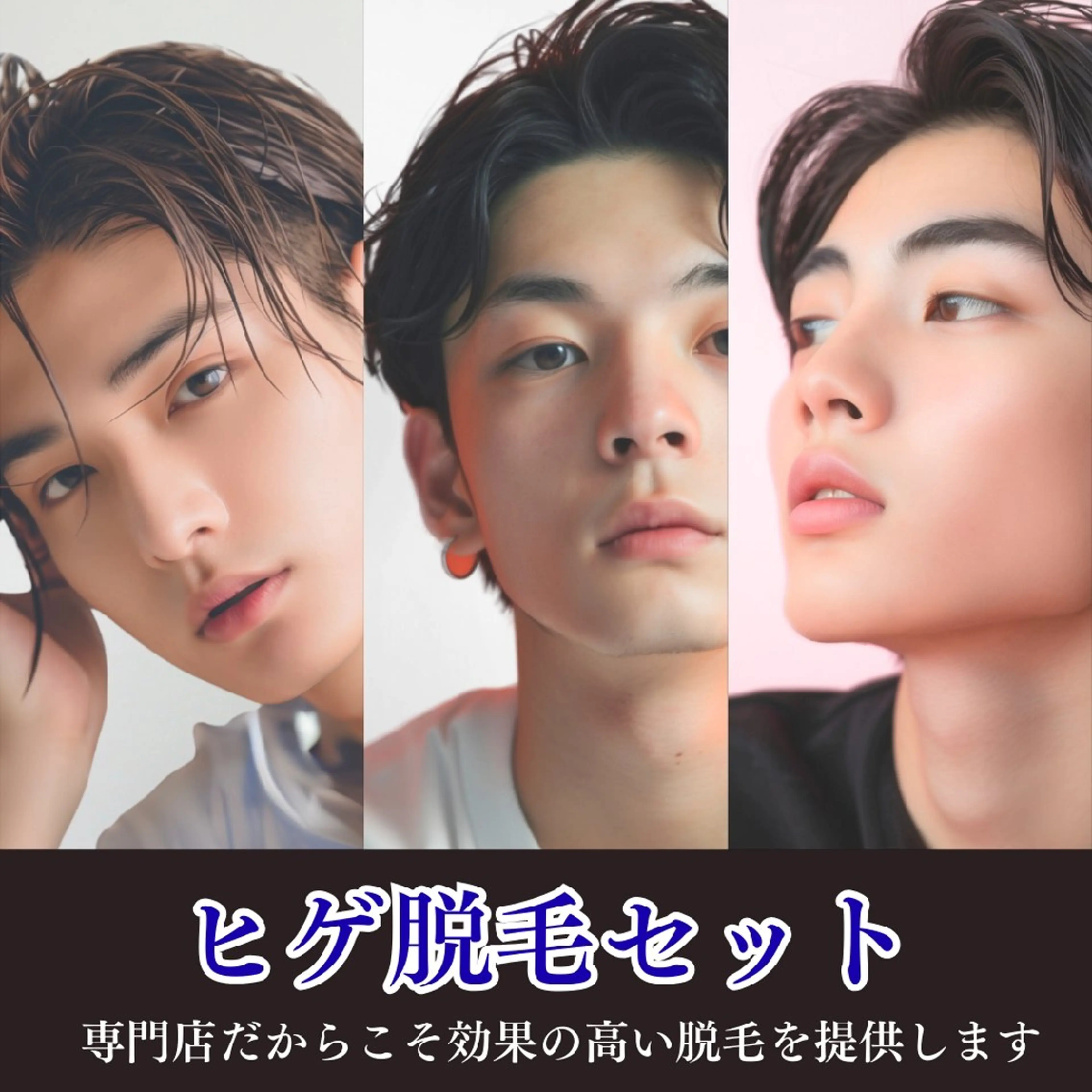 【初回】大人気☆眉毛ワックス＋ヒゲ脱毛【口周り】　※土日祝はプラス500円の写真