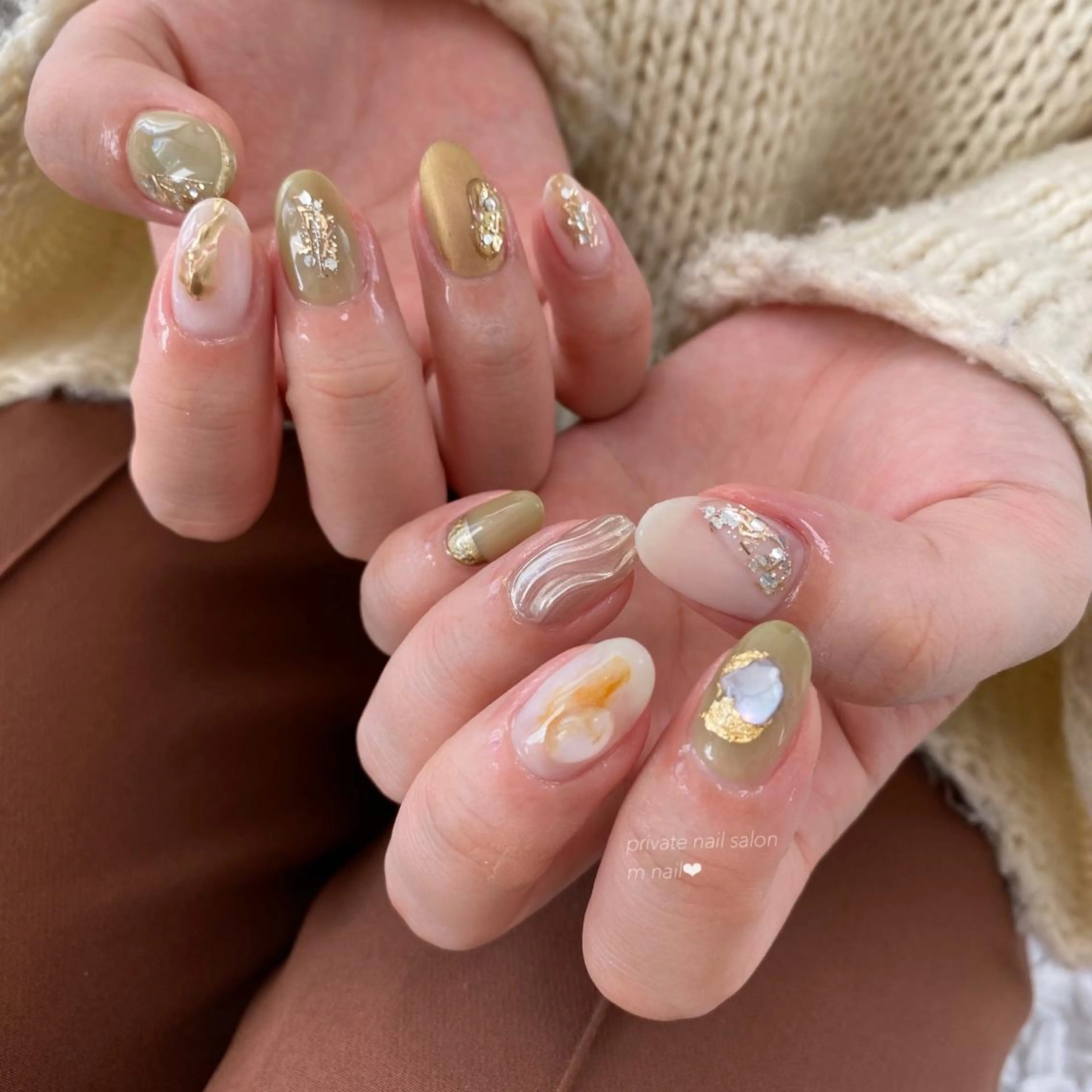 ネイル 持ち込み ハンドネイル 小河原 舞のネイルデザイン