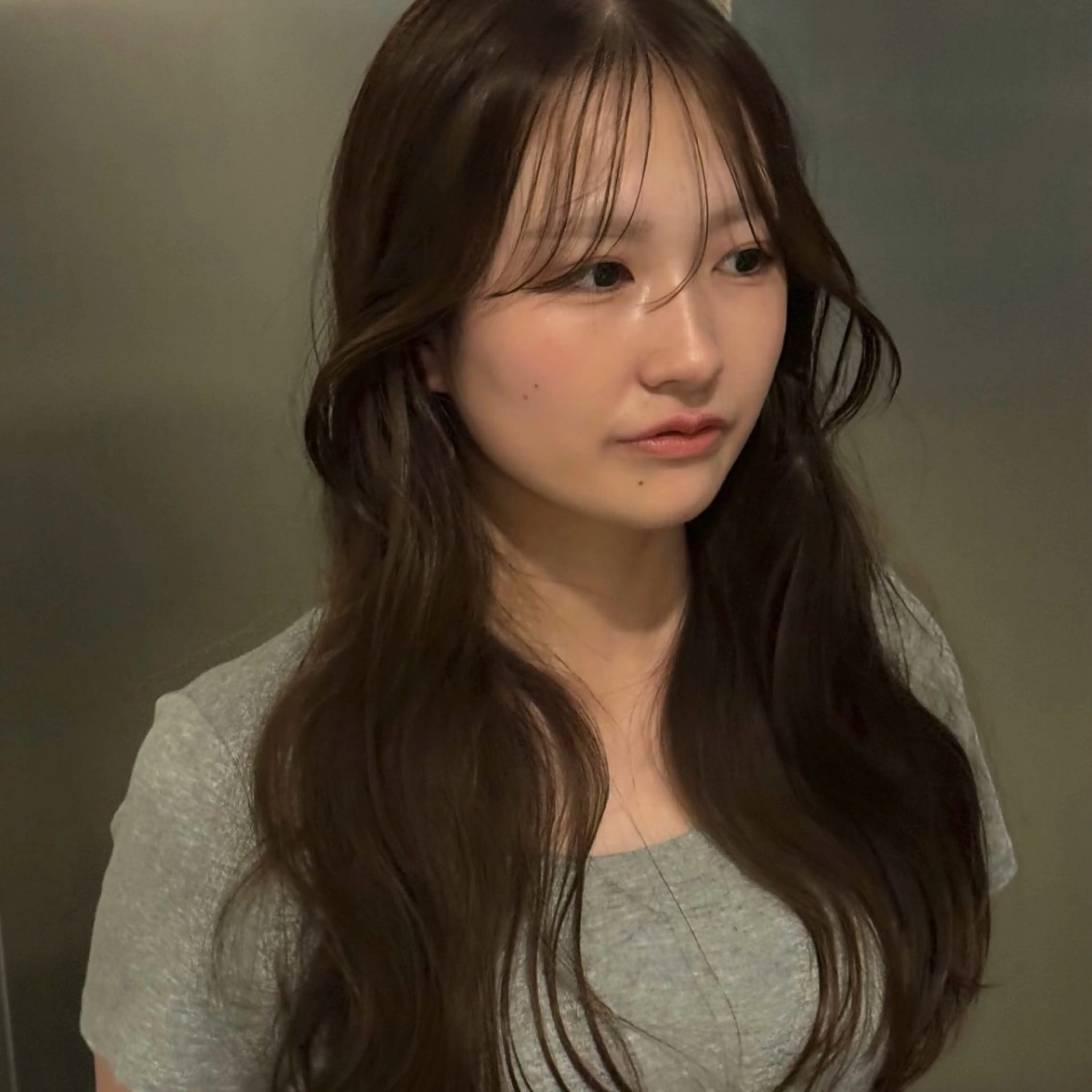 カラー ベージュカラー 透明感カラー オリーブベージュ 髪質改善 ao - ﾆｭｱﾝｽ ｱﾝﾆｭｲ 大阪梅田のヘアスタイル