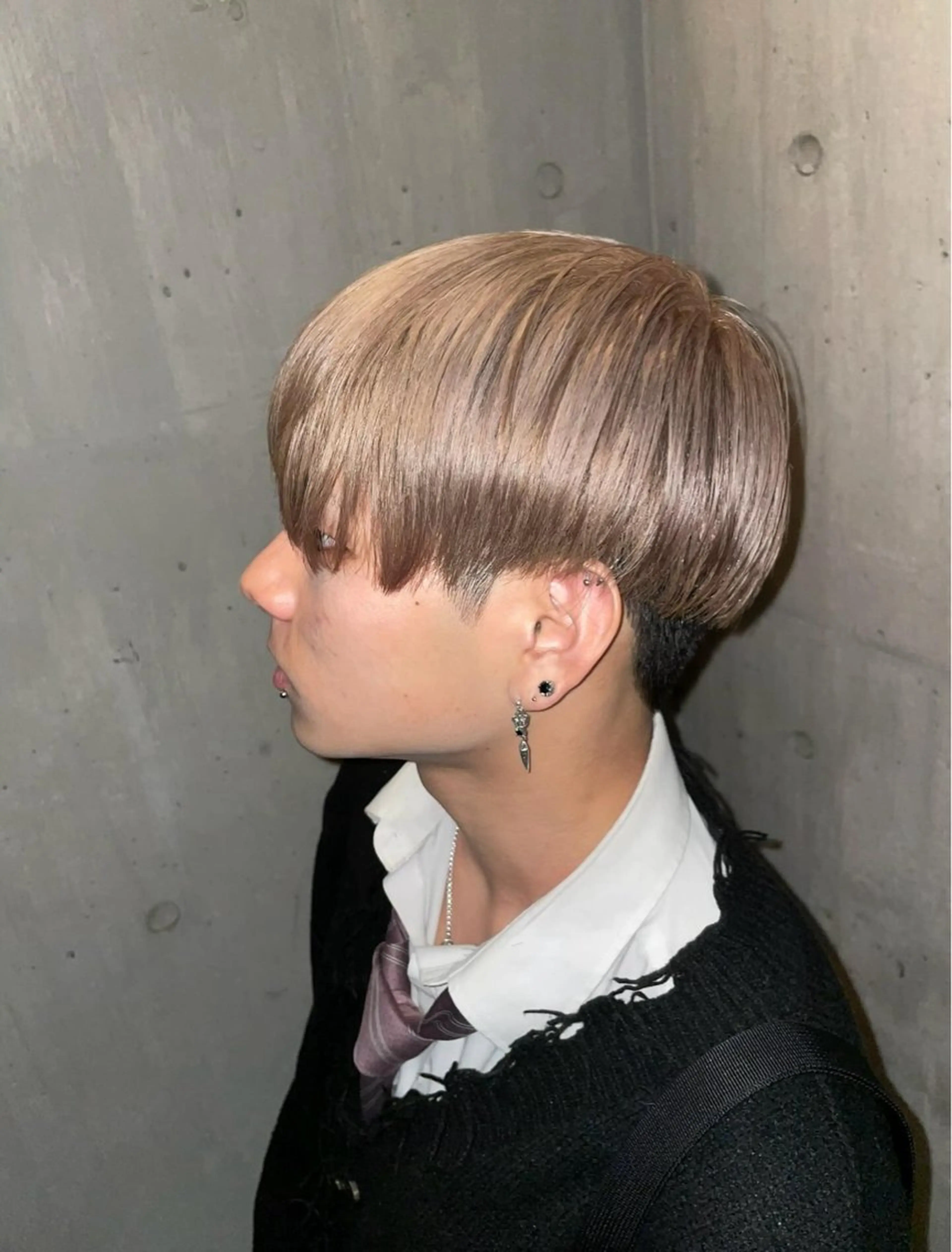 カラー メンズ ニュアンス/フェザー /ウルフ/伶馬のヘアスタイル